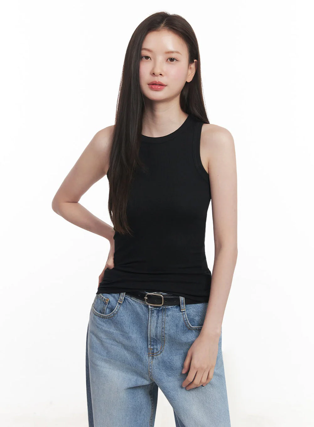 Essential Mock-Neck Tank Top IY509 - Image 15