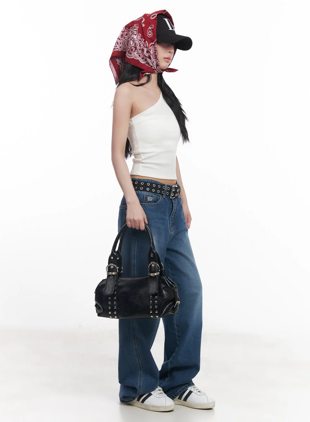 Essential One-Shoulder Crop Top CY527 - Image 10