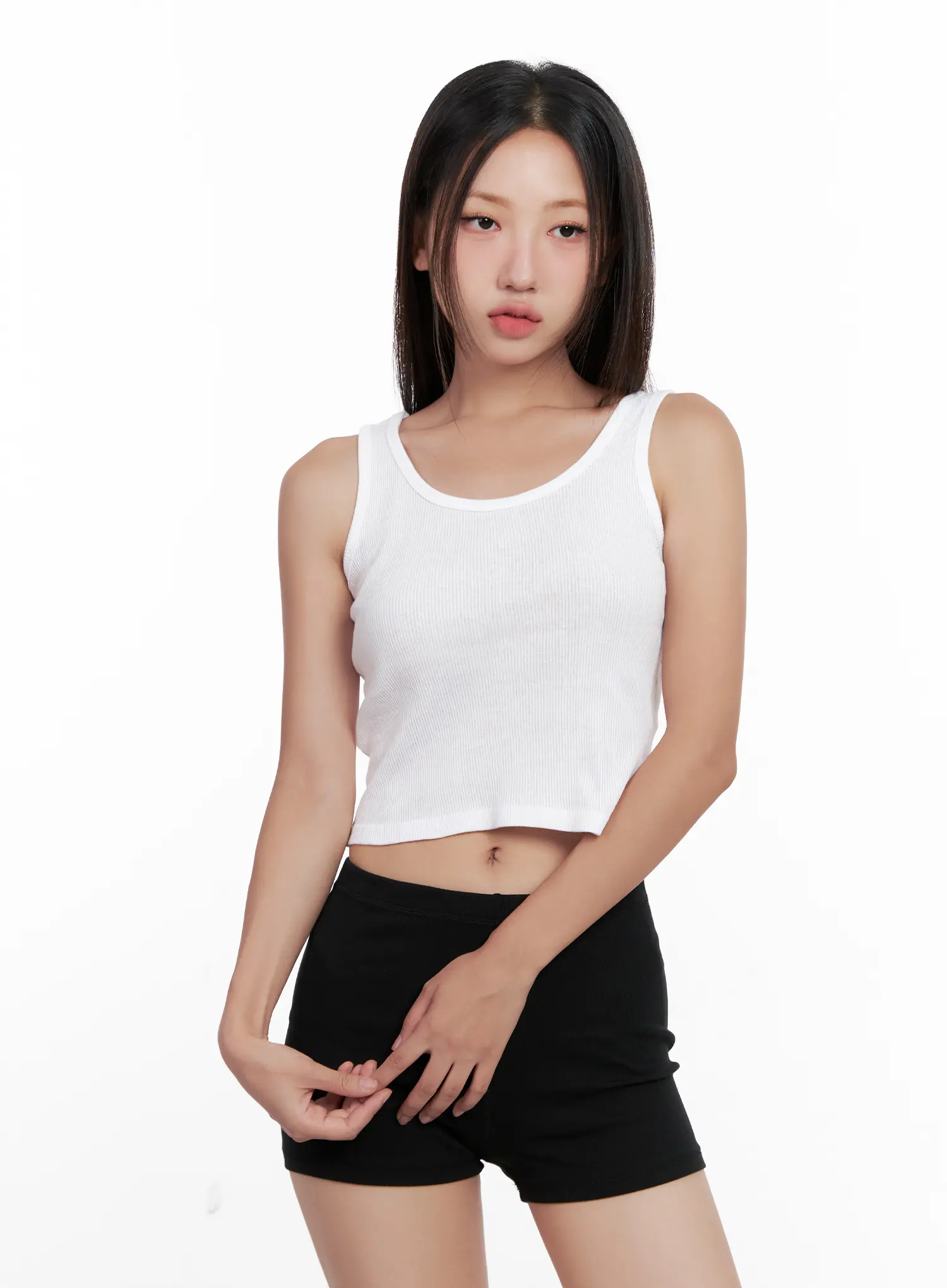 Essential Ribbed Crop Tank CL521 - Image 10