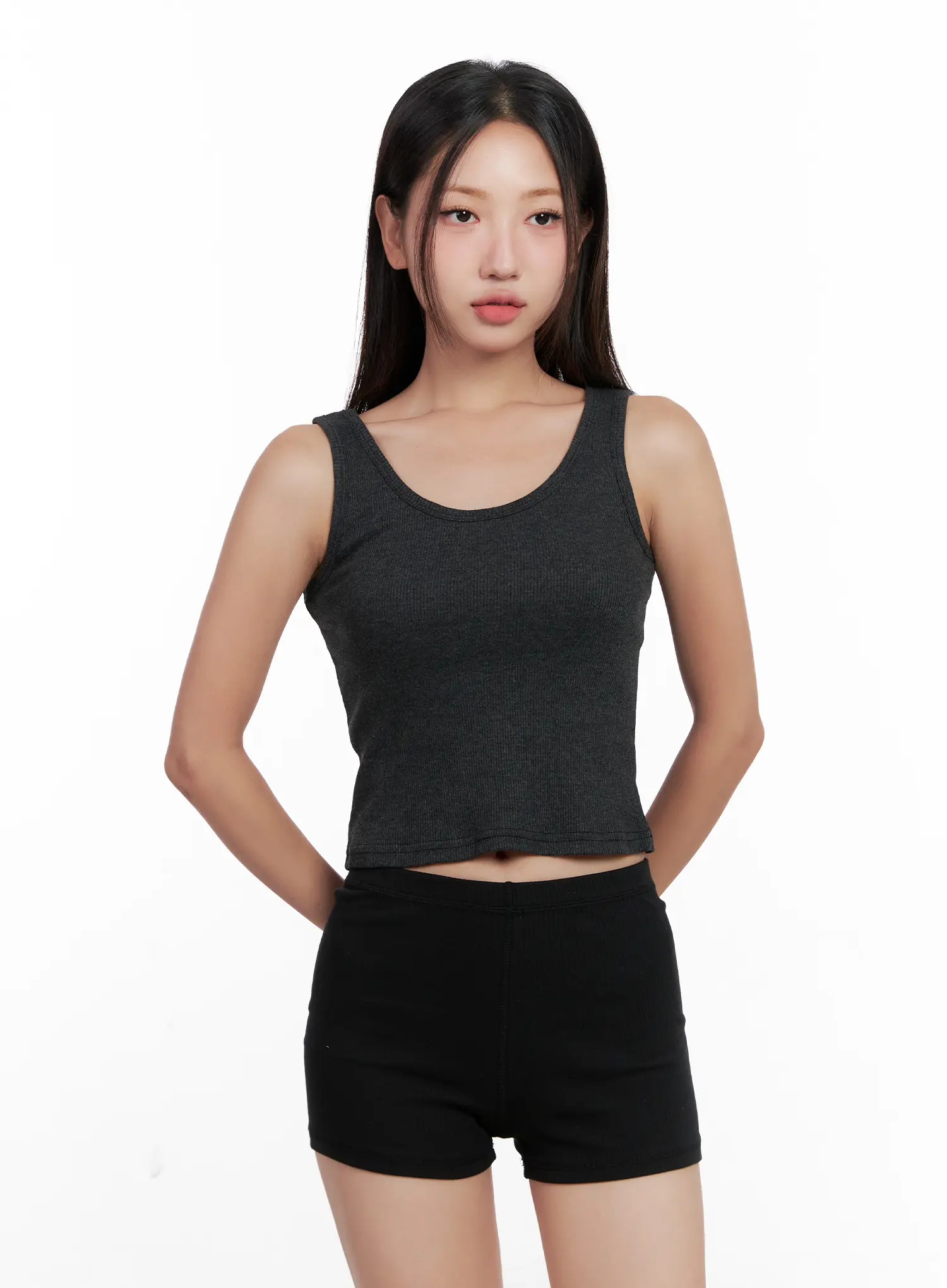 Essential Ribbed Crop Tank CL521 - Image 13