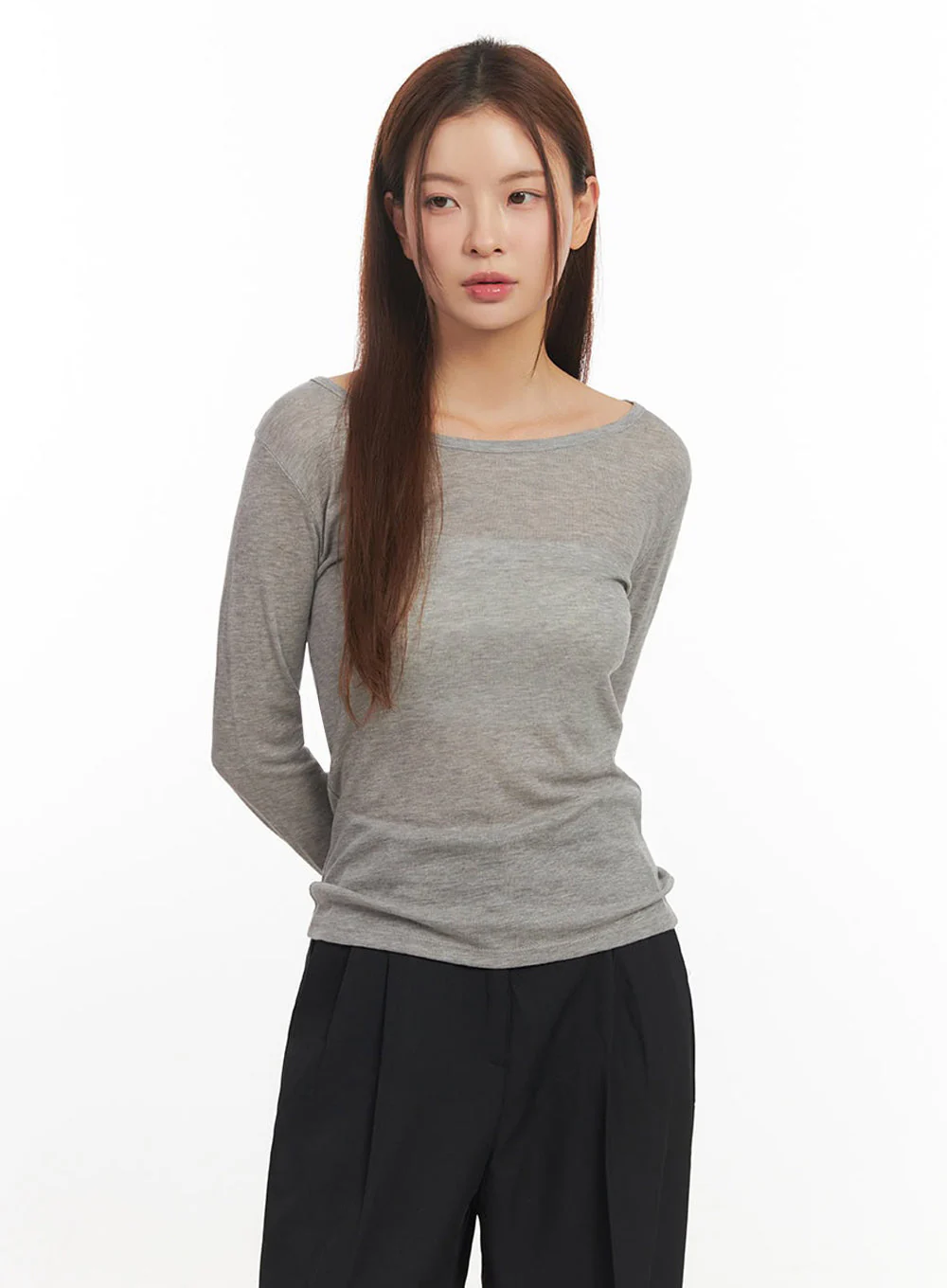 Essential Sheer Long-Sleeve Top IM524 - Image 16