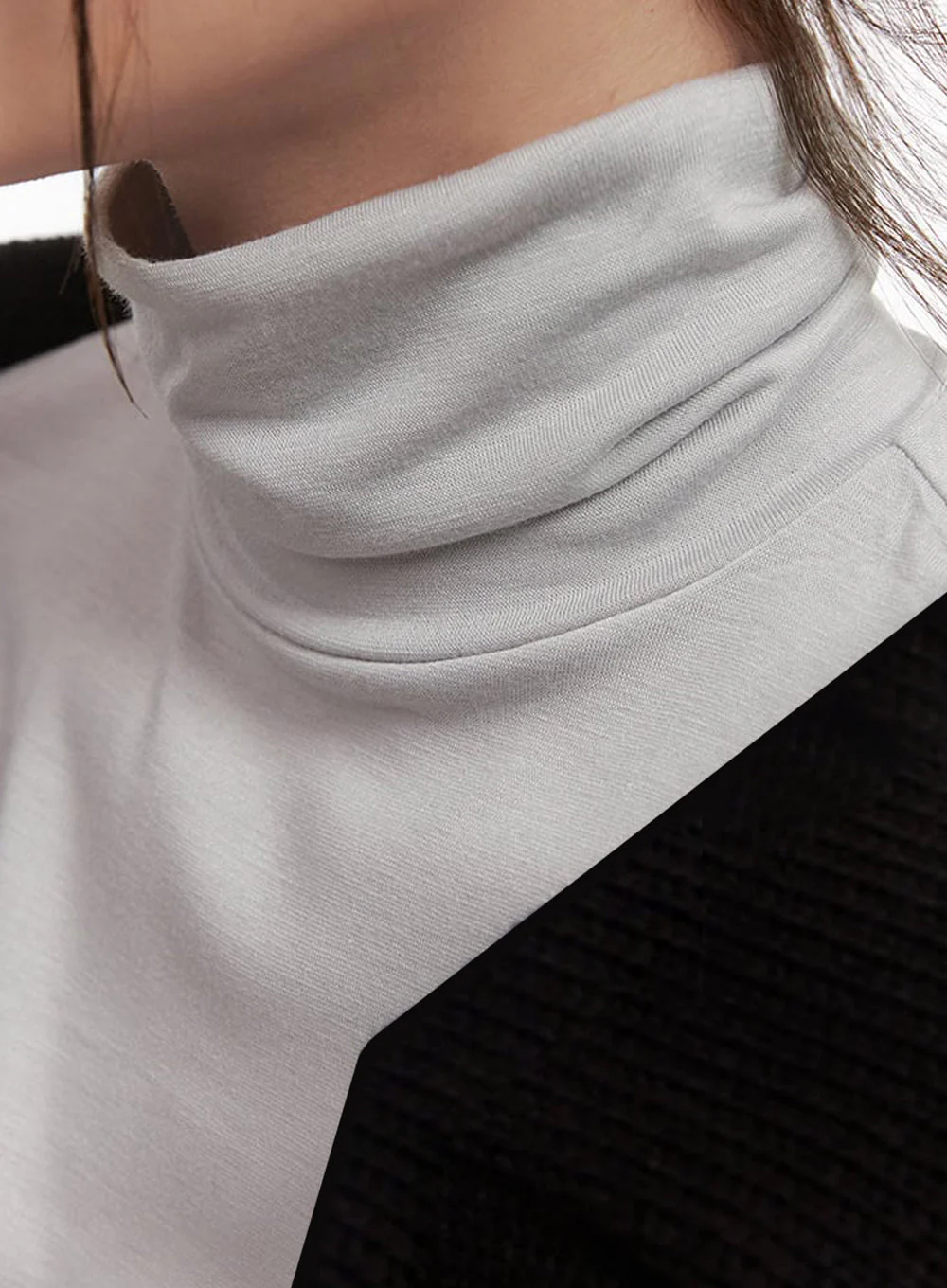 Essential Turtle Neck Short Sleeve Top IF505 - Image 4