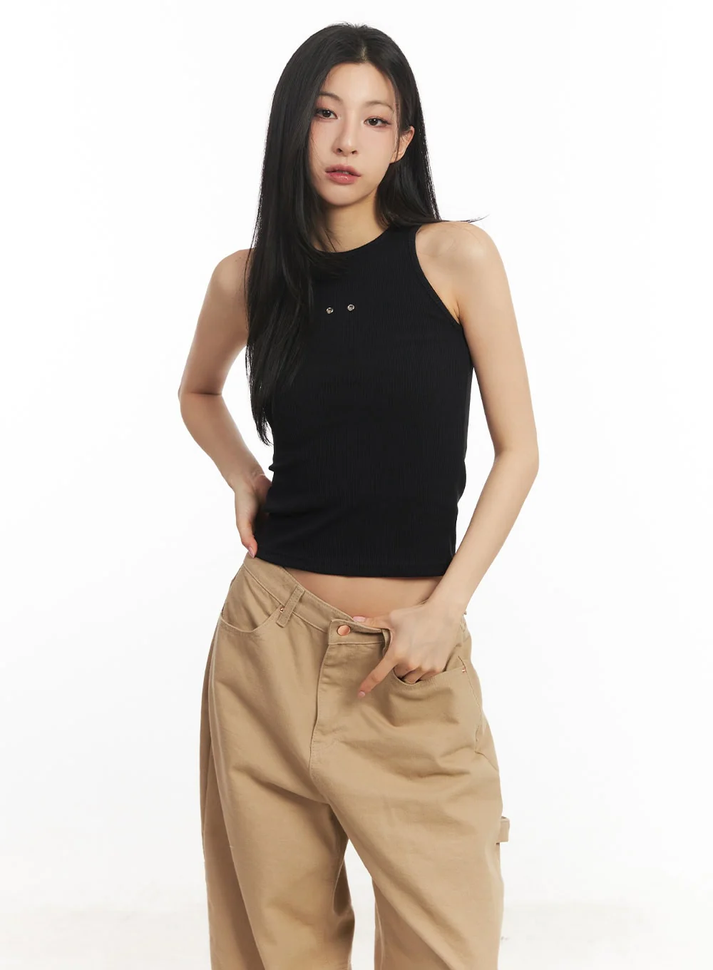 Eyelet Sleeveless Tank Top CA504 - Image 11