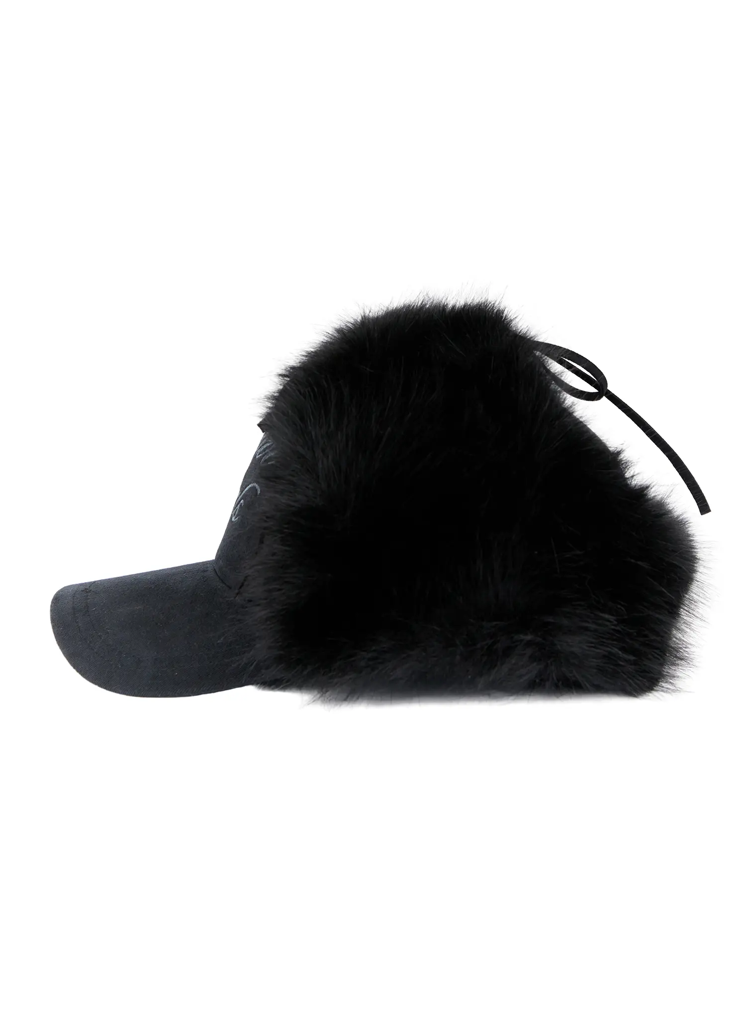 Faux Fur Embroidered Baseball Cap CD508 - Image 8