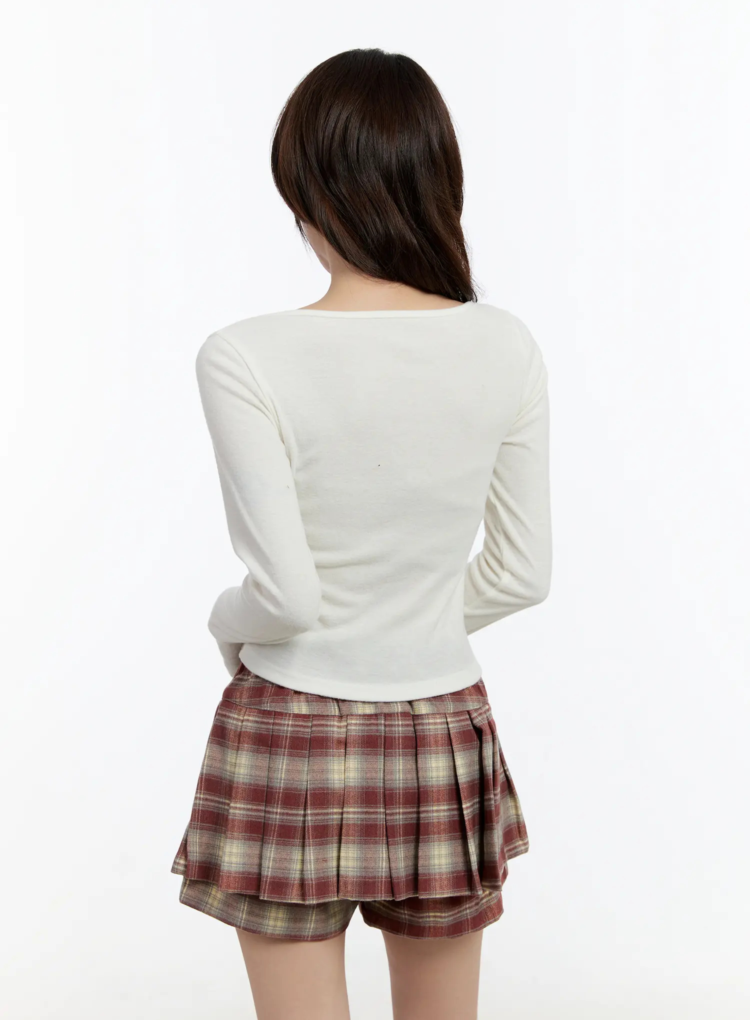 Faux Fur Ribbon Long Sleeve Top CN524 - Image 7