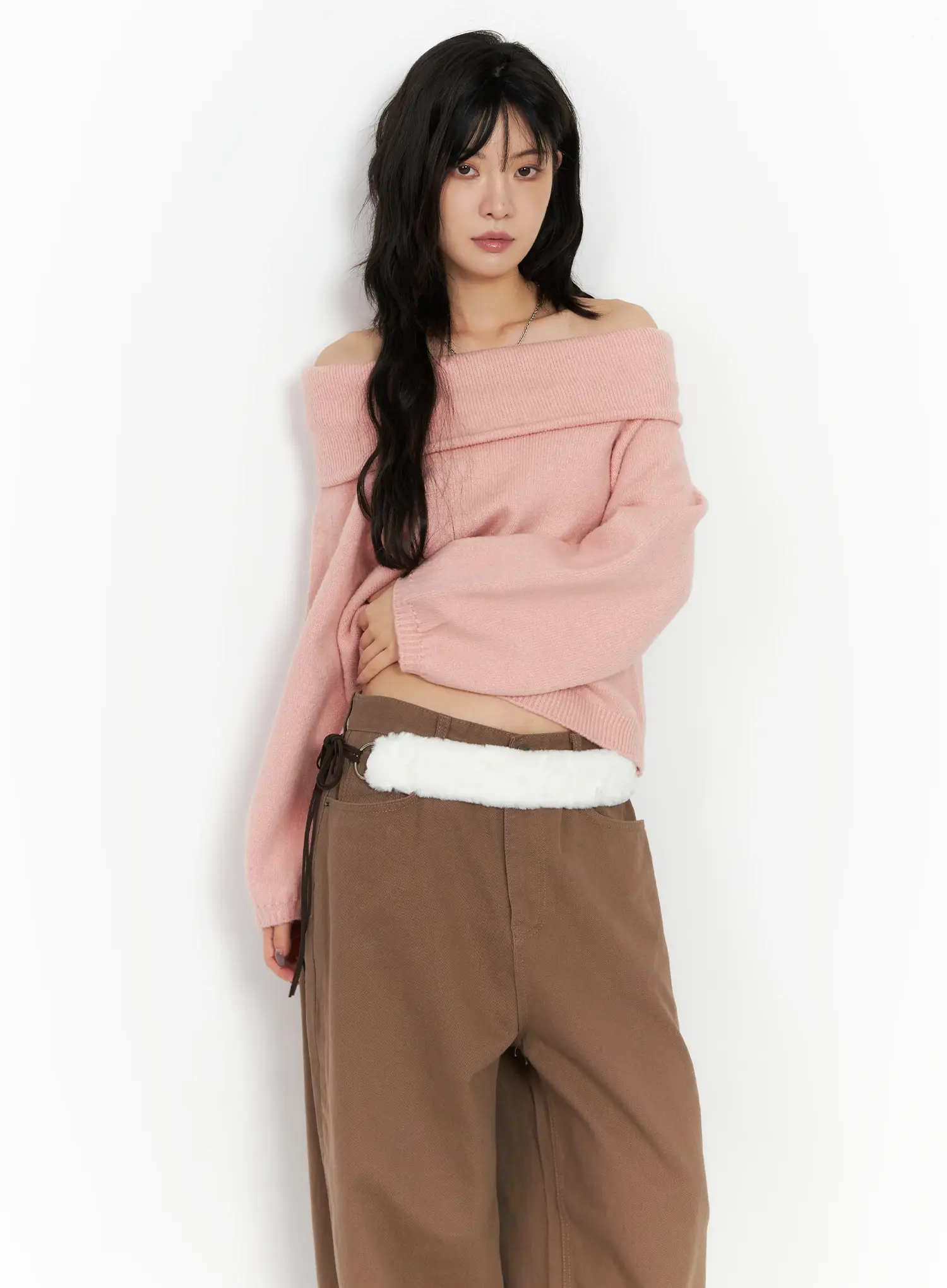 Faux Fur String Belt CN528 - Image 6