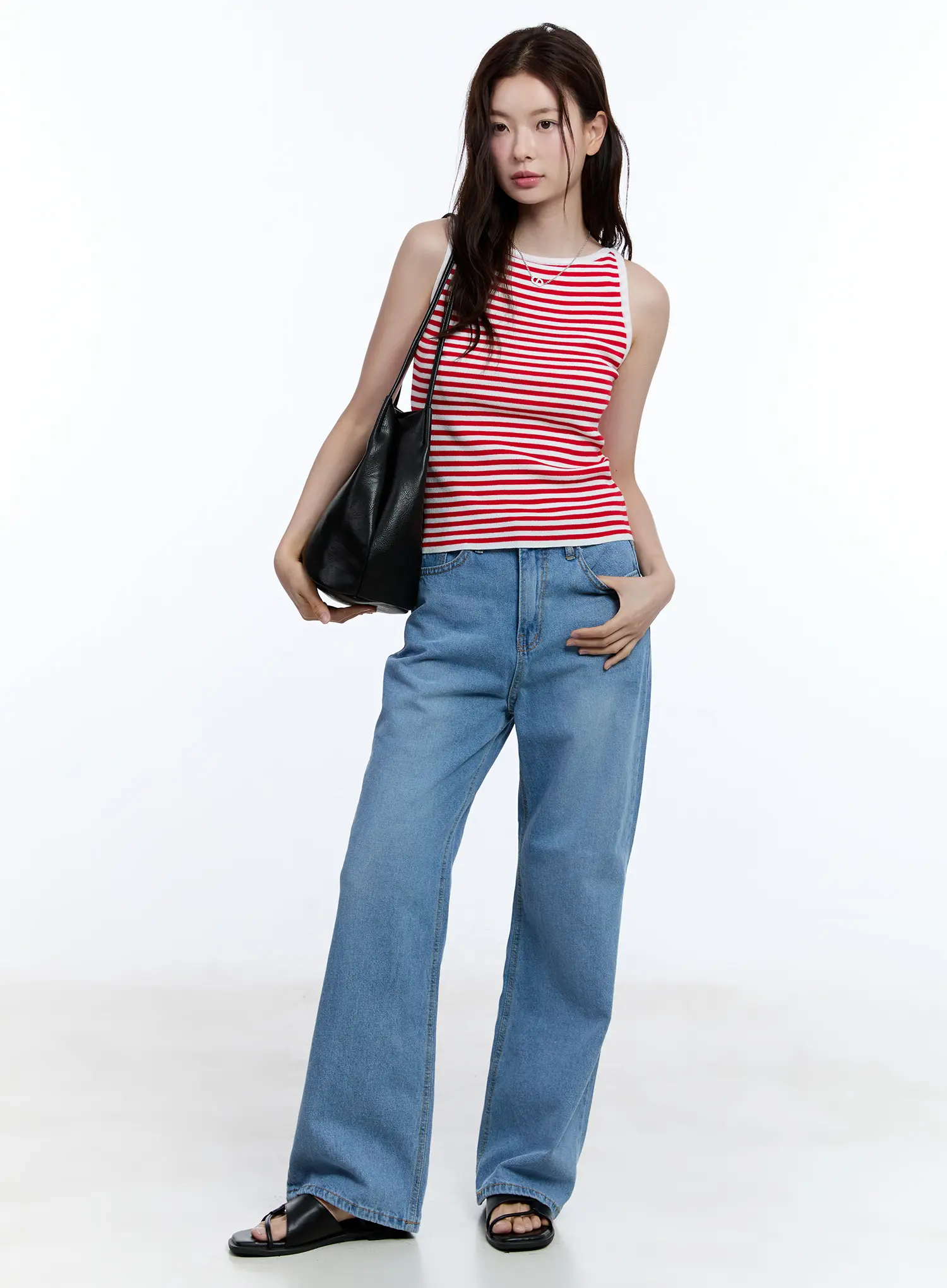Faux Leather Classic Shoulder Bag CU513 - Image 14