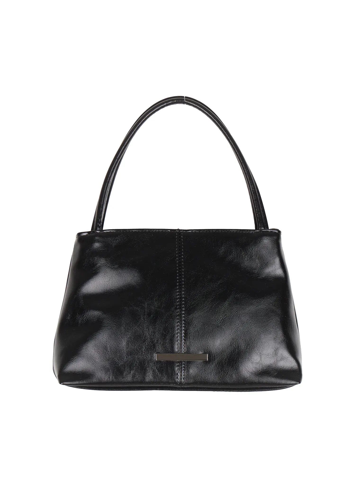 Faux Leather Square Shoulder Bag IU509 - Image 8