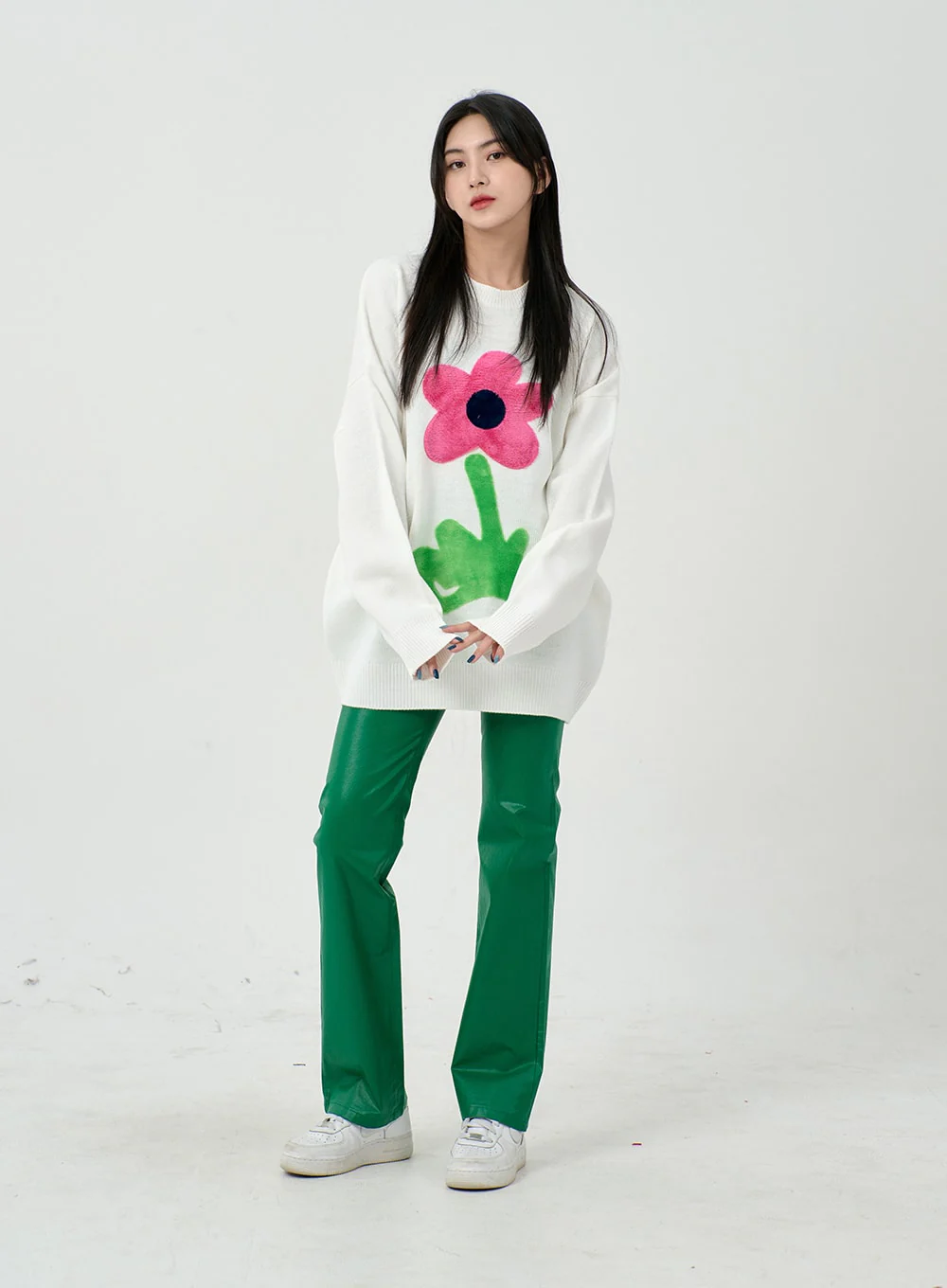 Faux Leather Straight Pants BD09 - Image 18