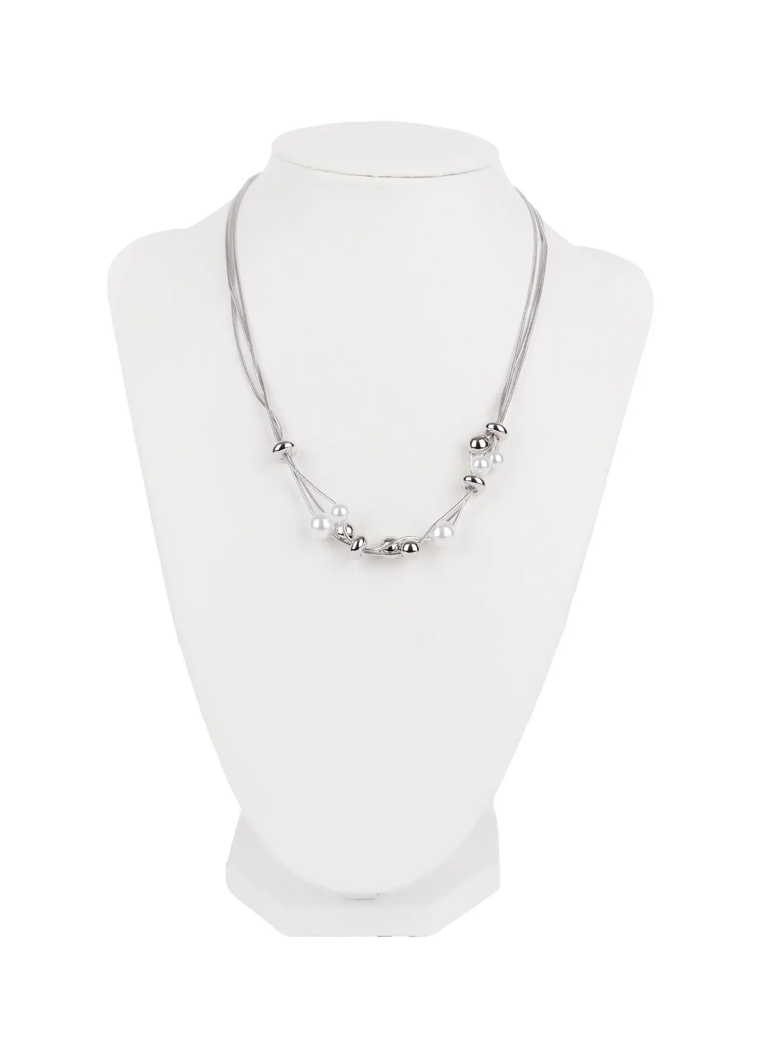 Faux Pearl Beaded Necklace CO524 - Image 9