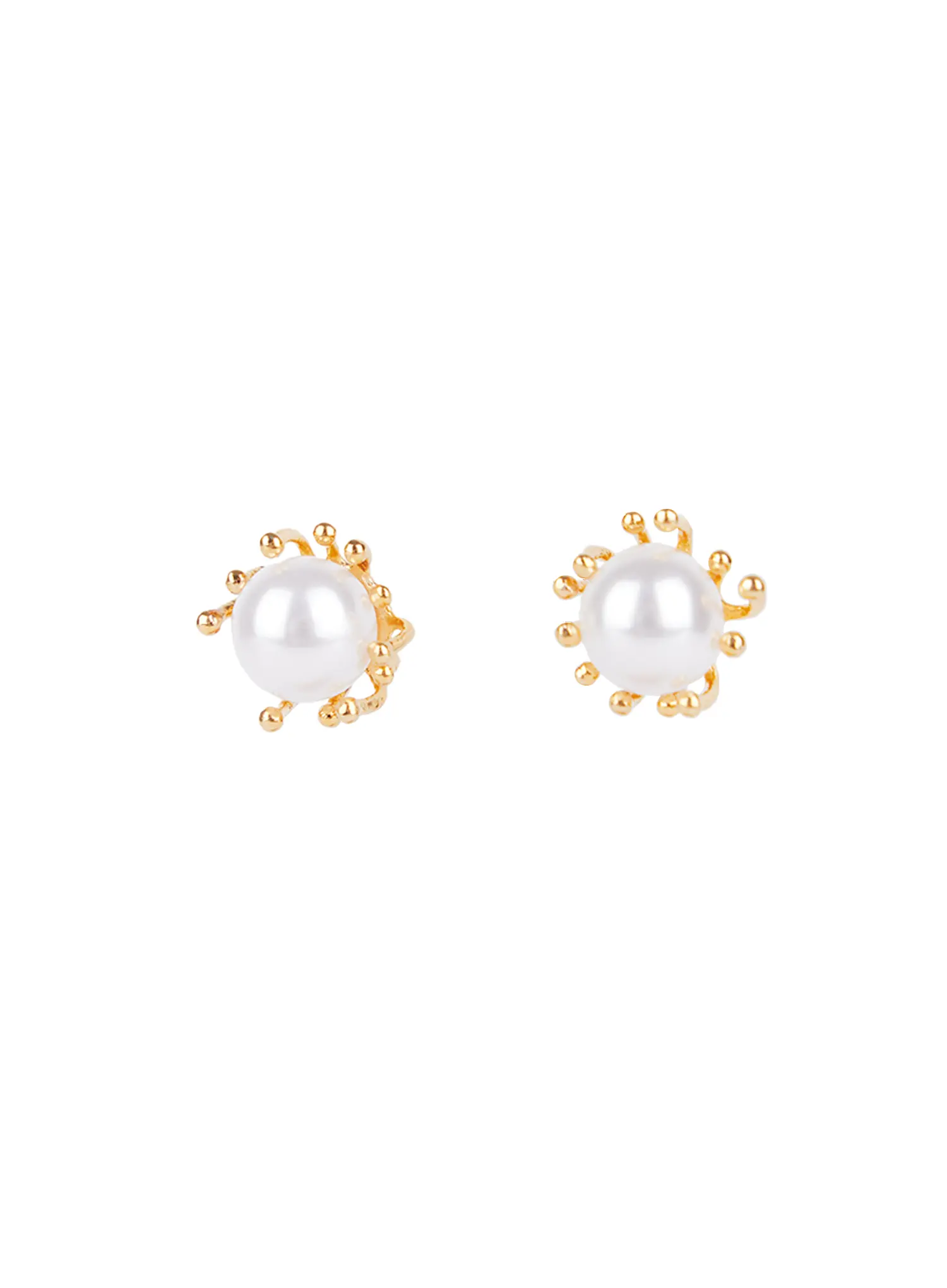 Faux Pearl Stud Earrings CS523 - Image 4