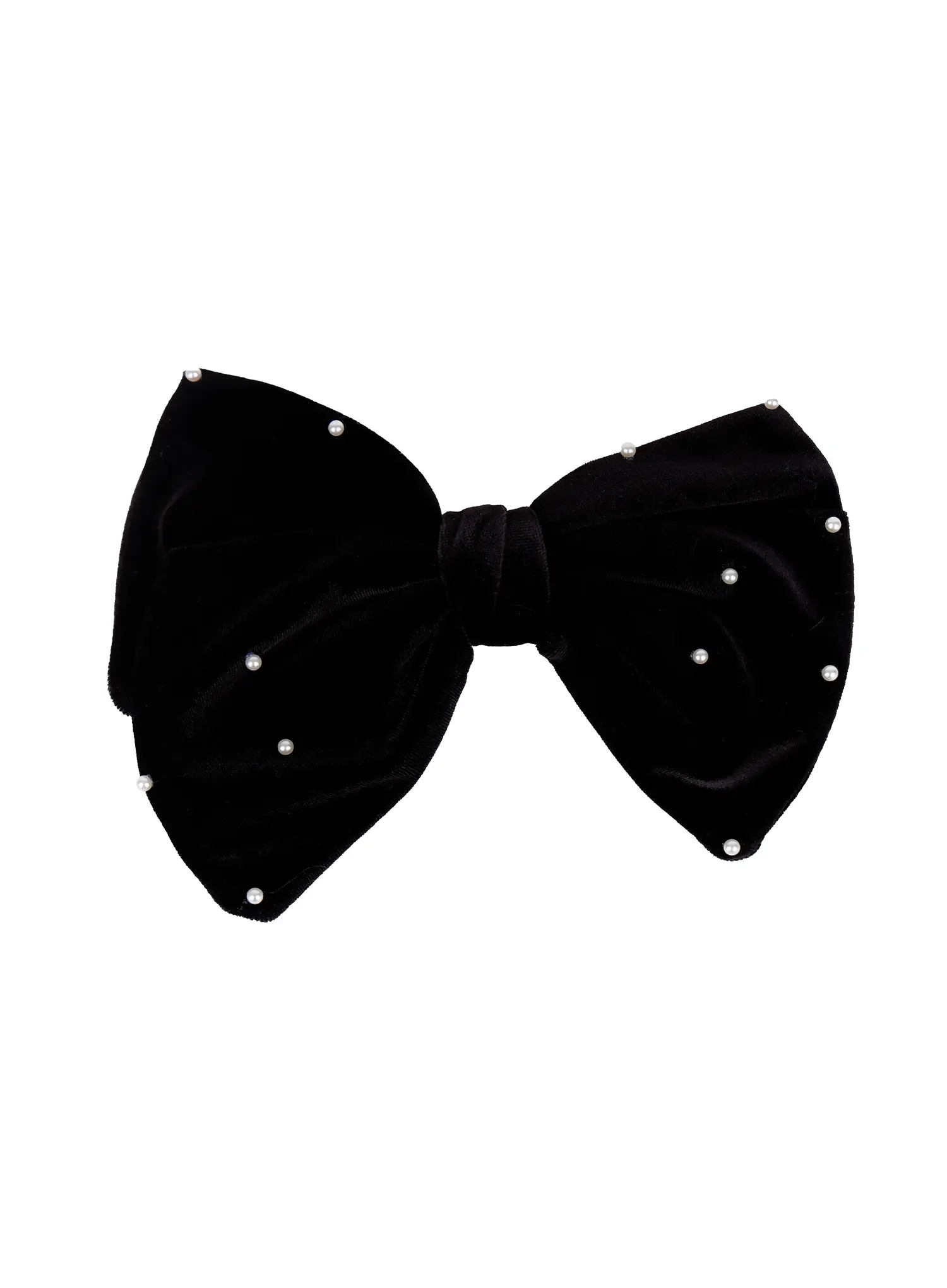Faux Pearl Velvet Ribbon Hair Pin CO524 - Image 8