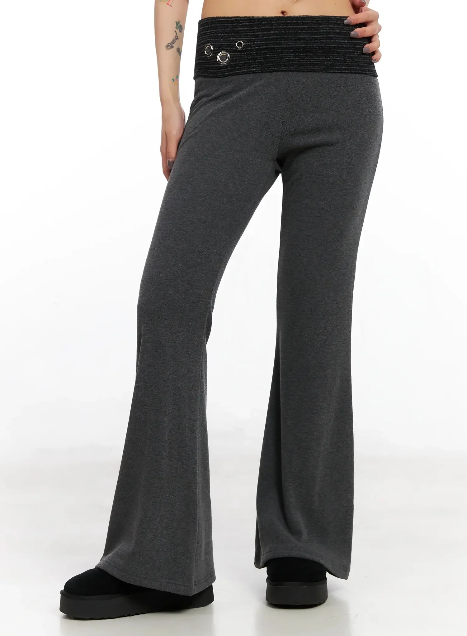 Fleece Bootcut Sweatpants IN528 - Image 5