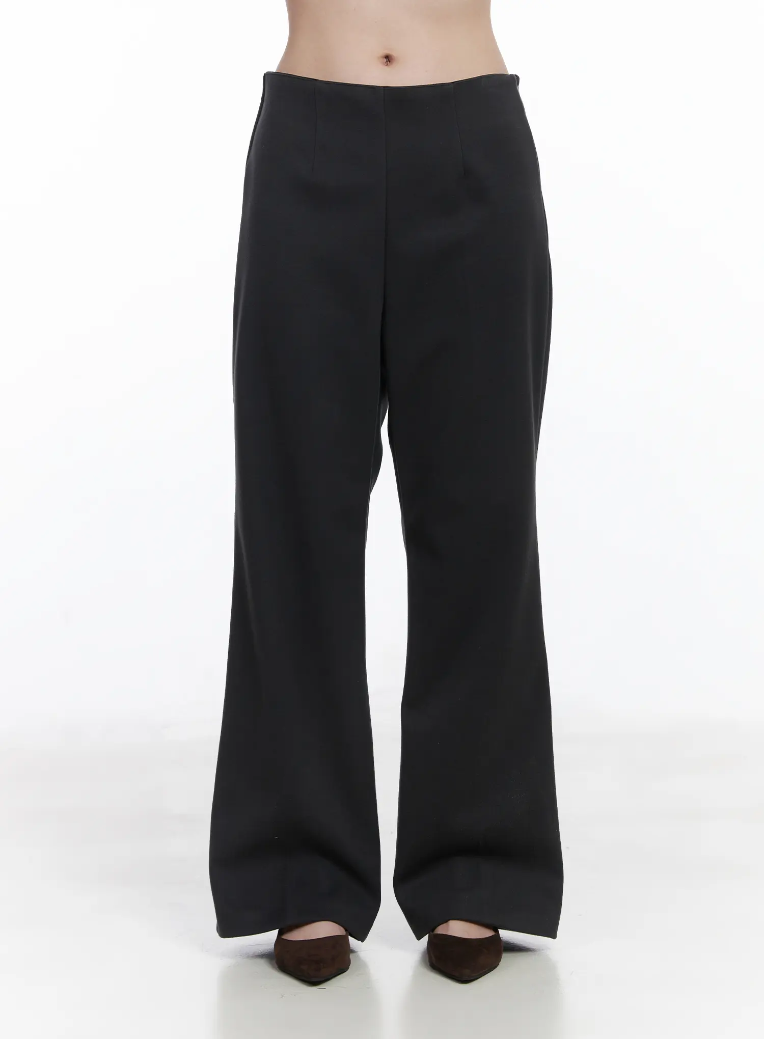 Fleeced Flared Bootcut Pants CJ506 - Image 2