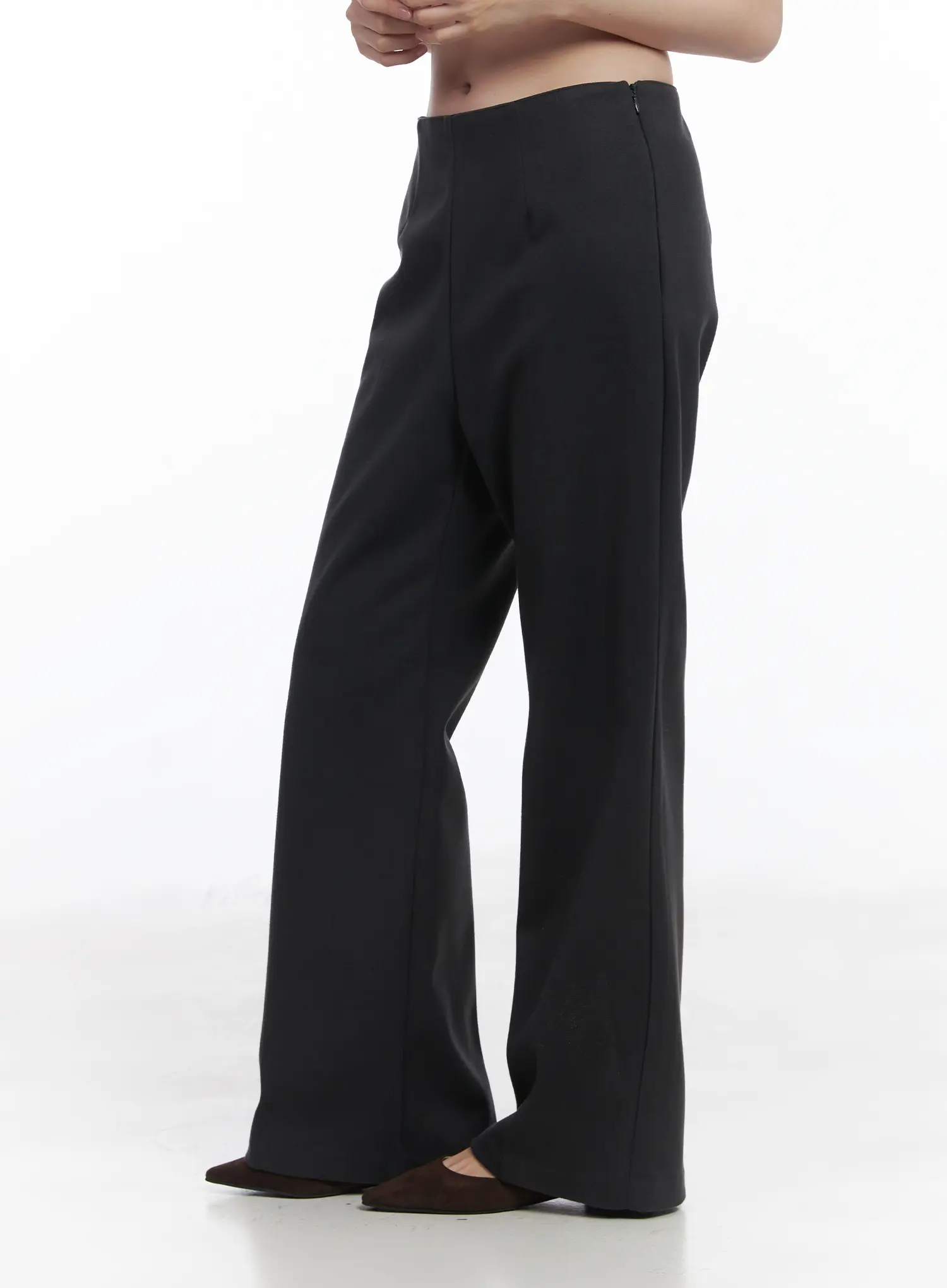 Fleeced Flared Bootcut Pants CJ506 - Image 6