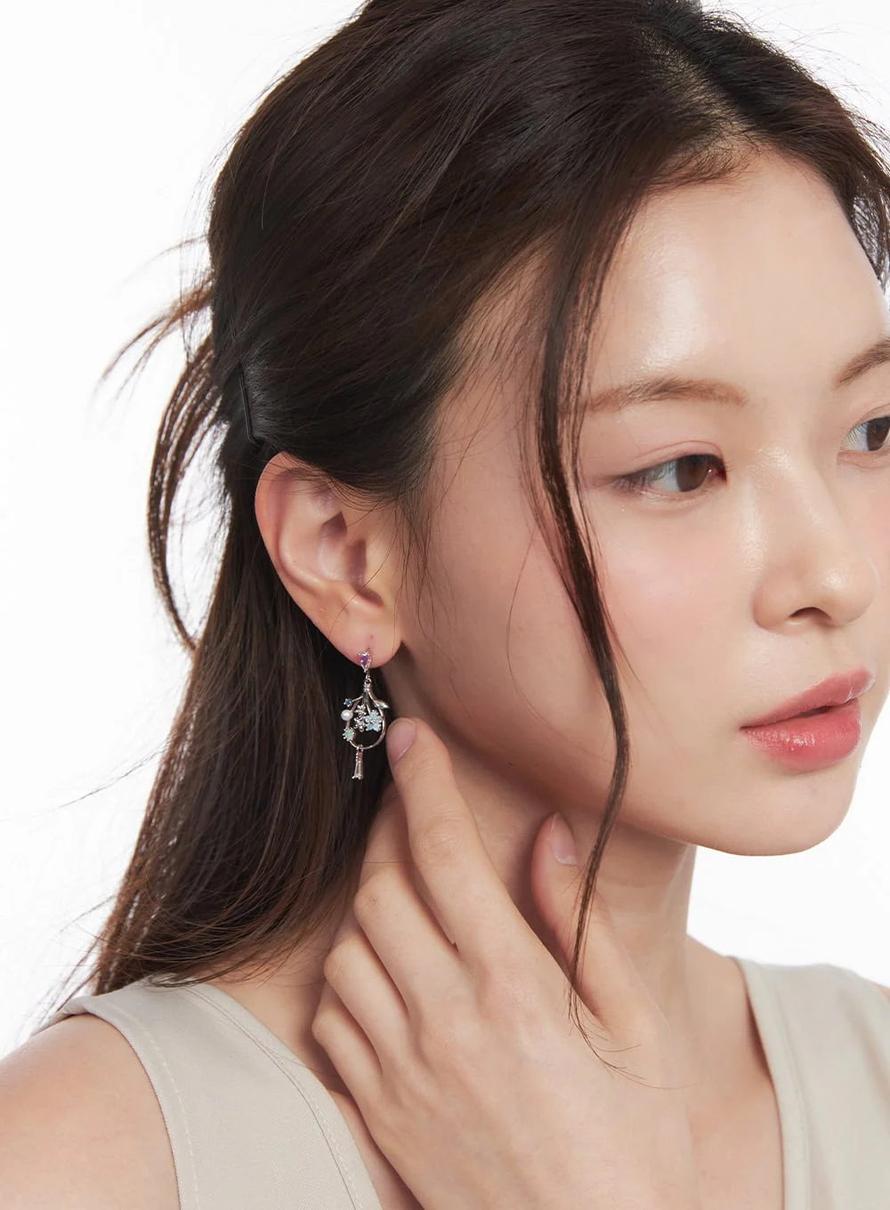 Flora Bouquet Earrings IM531 - Image 3