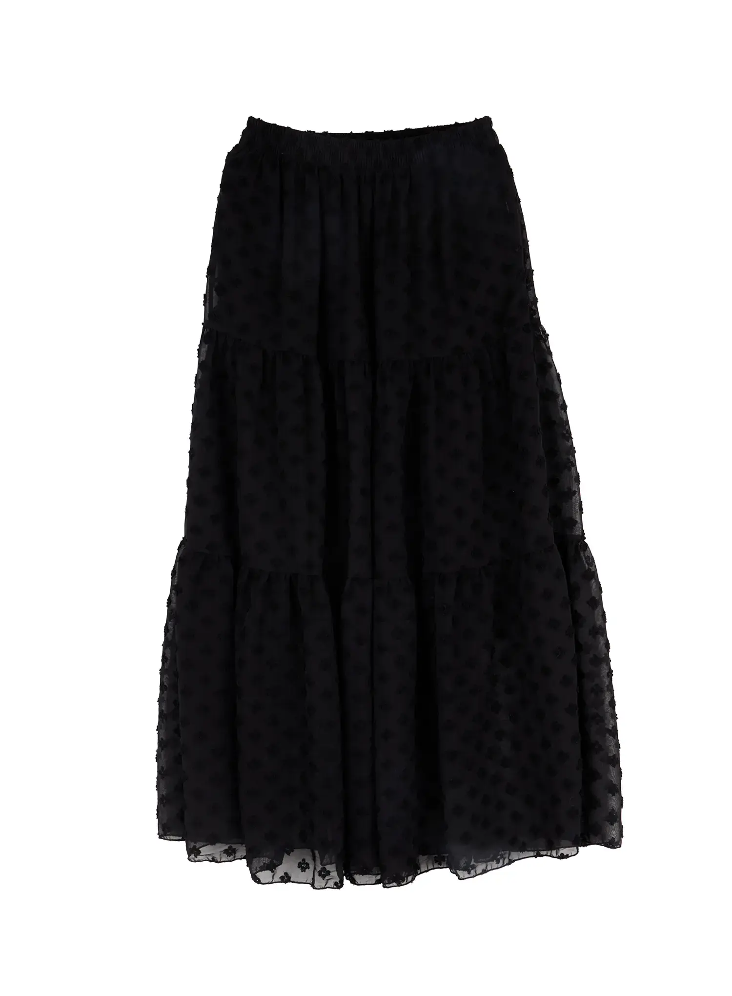 Floral Lace Maxi Skirt CJ519 - Image 9