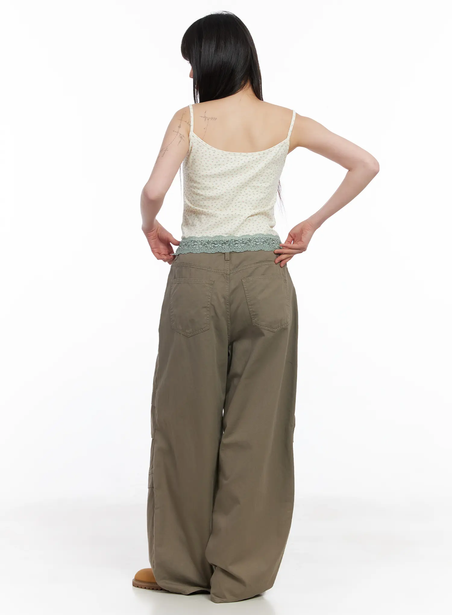 Floral Lace Trim Tank Top CM513 - Image 5