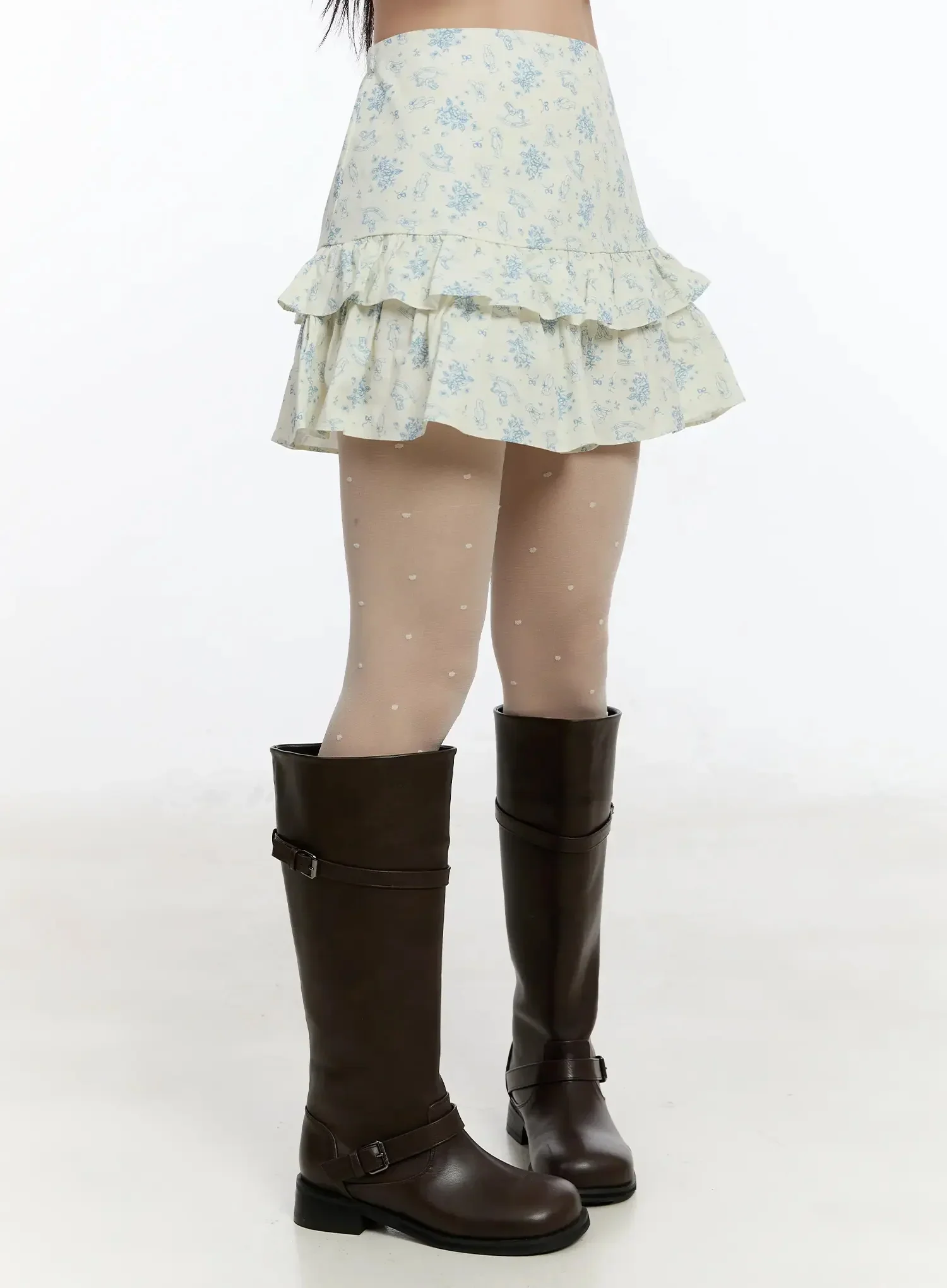 Floral Layered Mini Skirt IM509 - Image 6