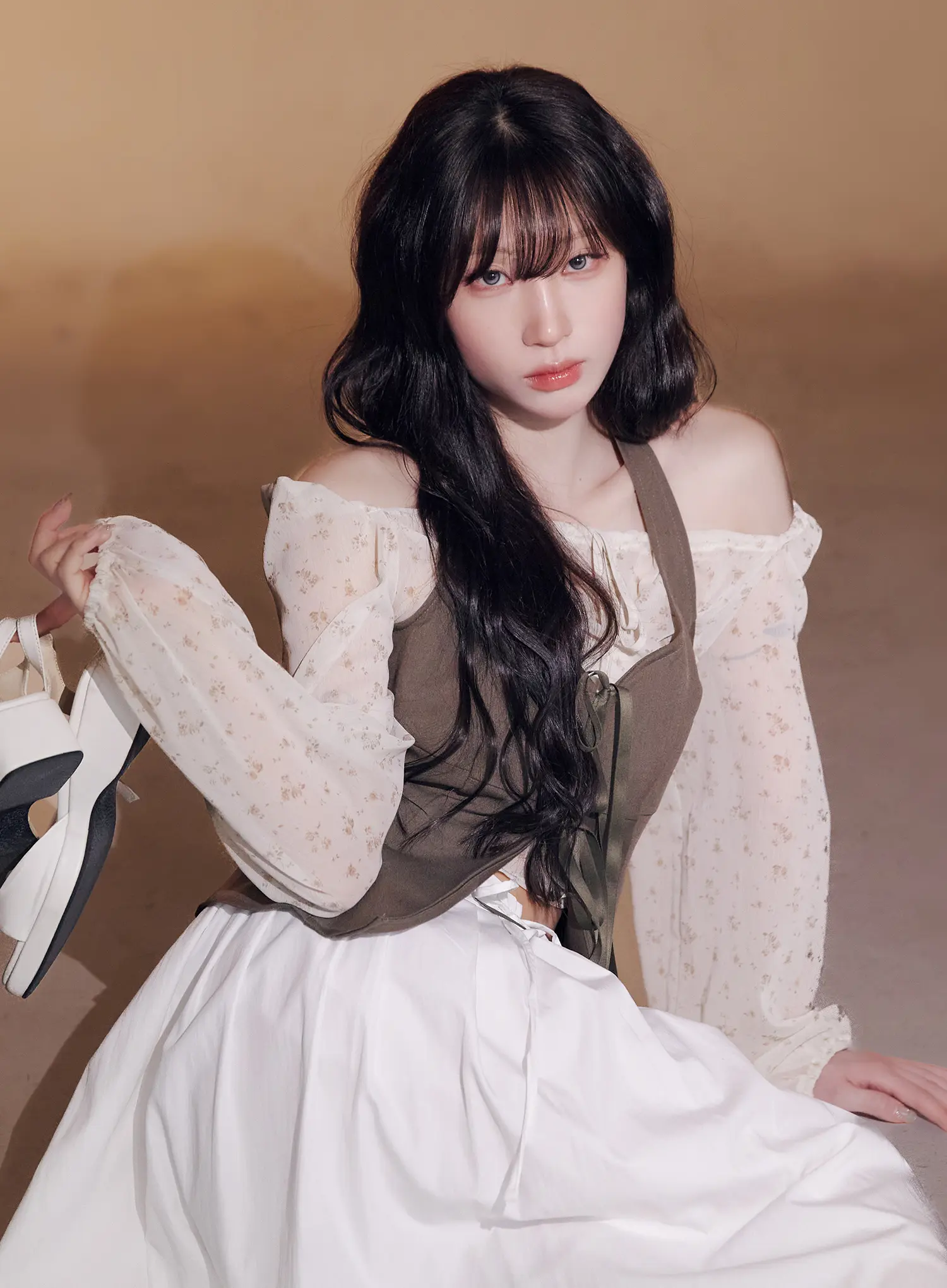 Floral Off-Shoulder Blouse CF519 - Image 9