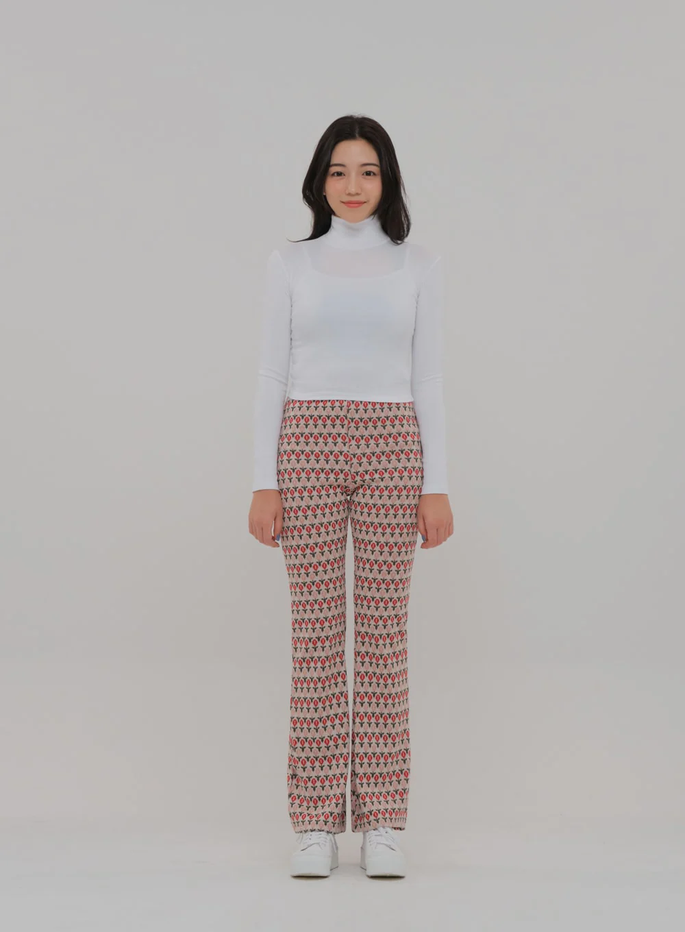 Floral Print Bootcut Pants BS-A27121102 - Image 13