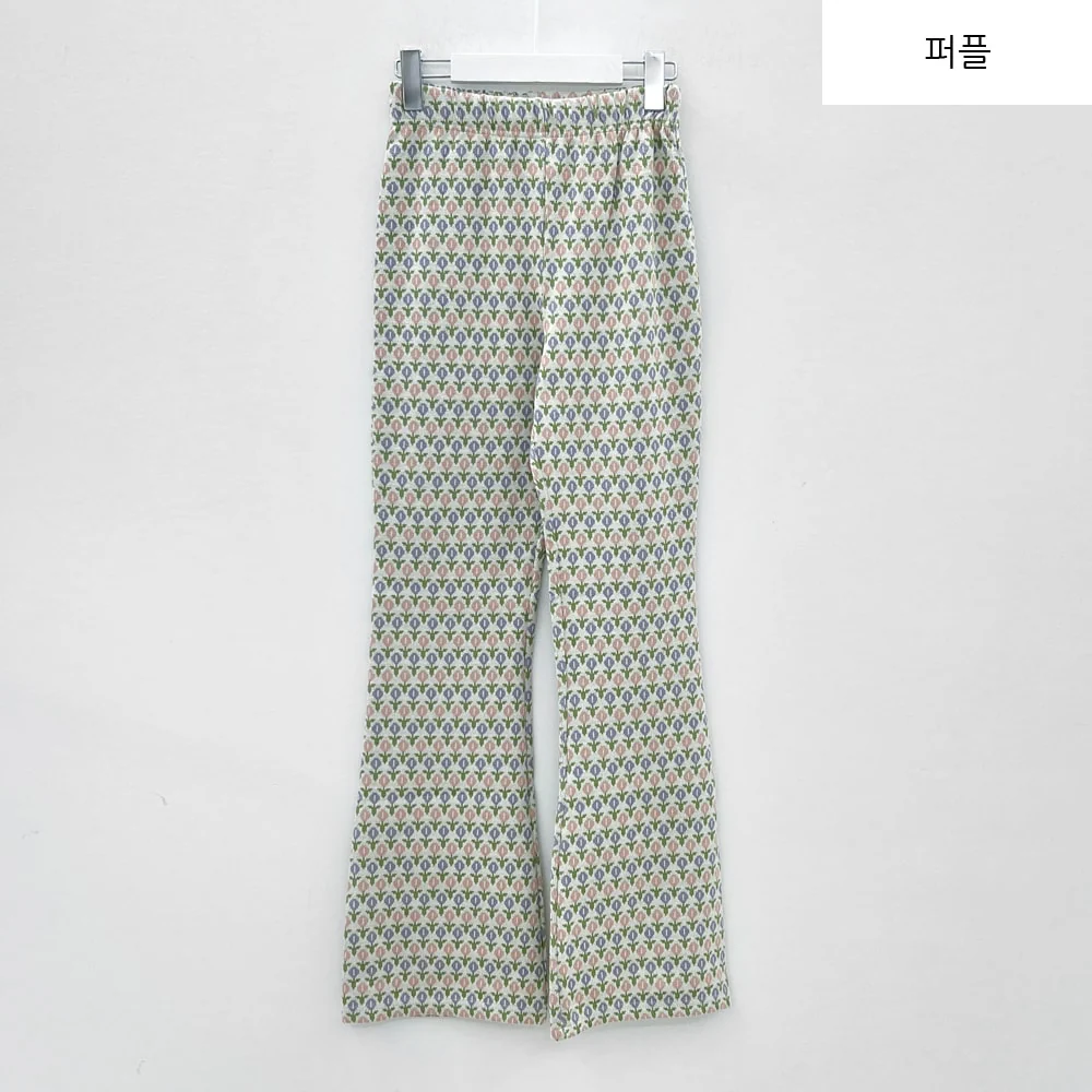 Floral Print Bootcut Pants BS-A27121102 - Image 22