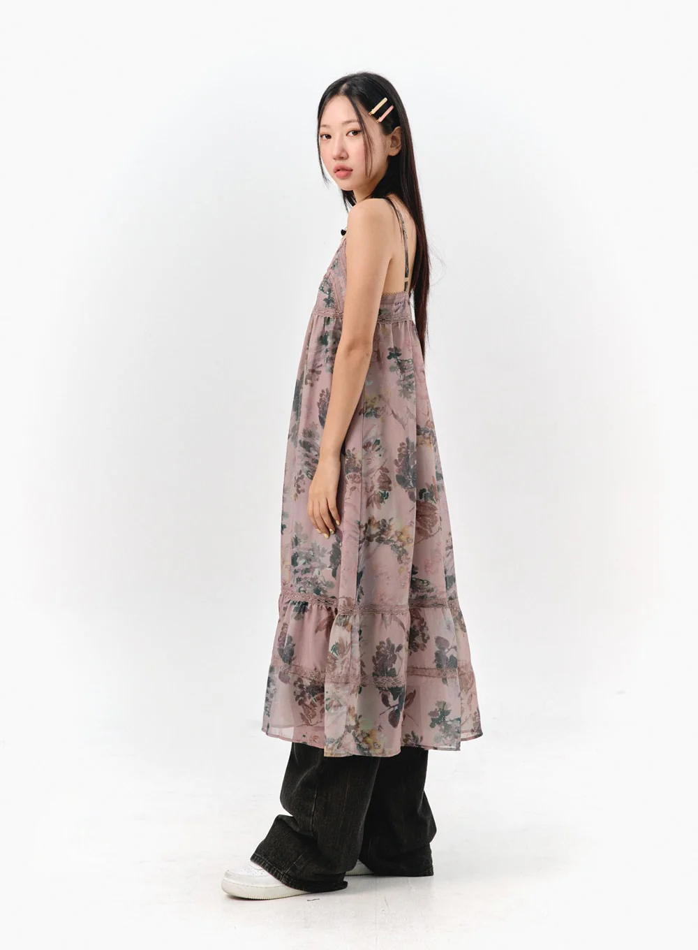 Floral Sleeveless Maxi Dress IS301 - Image 9