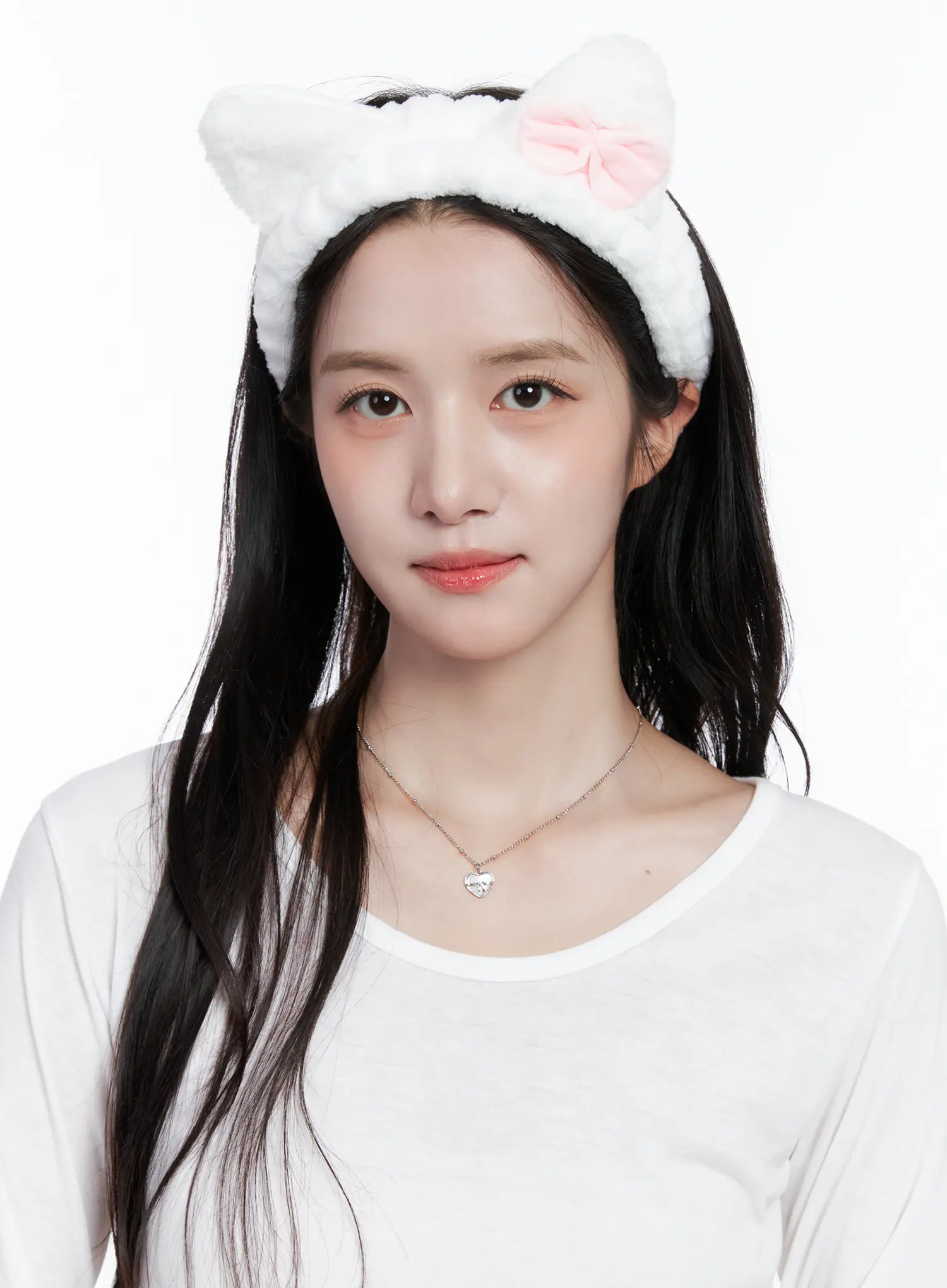 Fluffy Bunny Ear Headband CS523 - Image 2