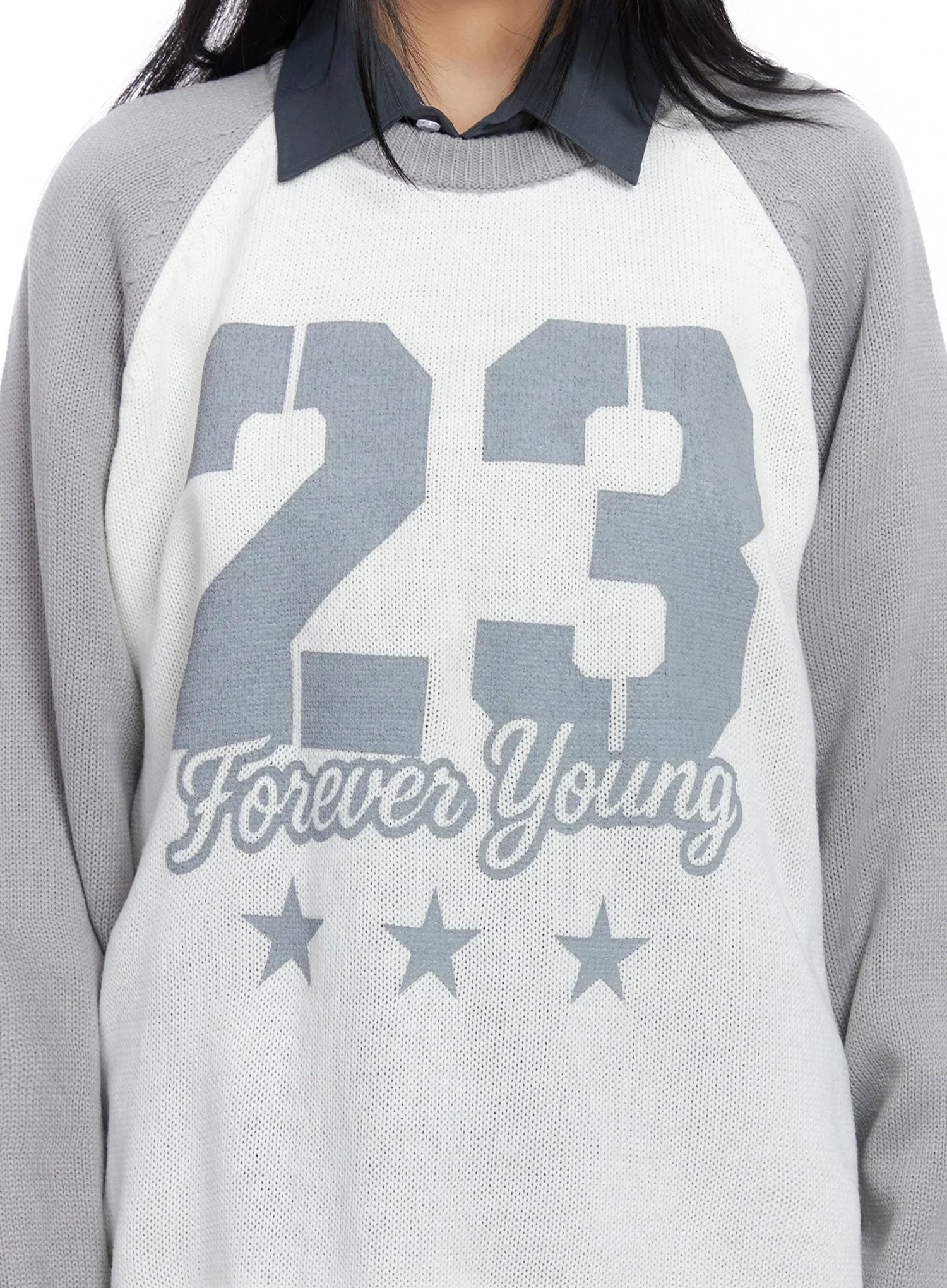 Forever Young Raglan Knit Top IO517 - Image 3