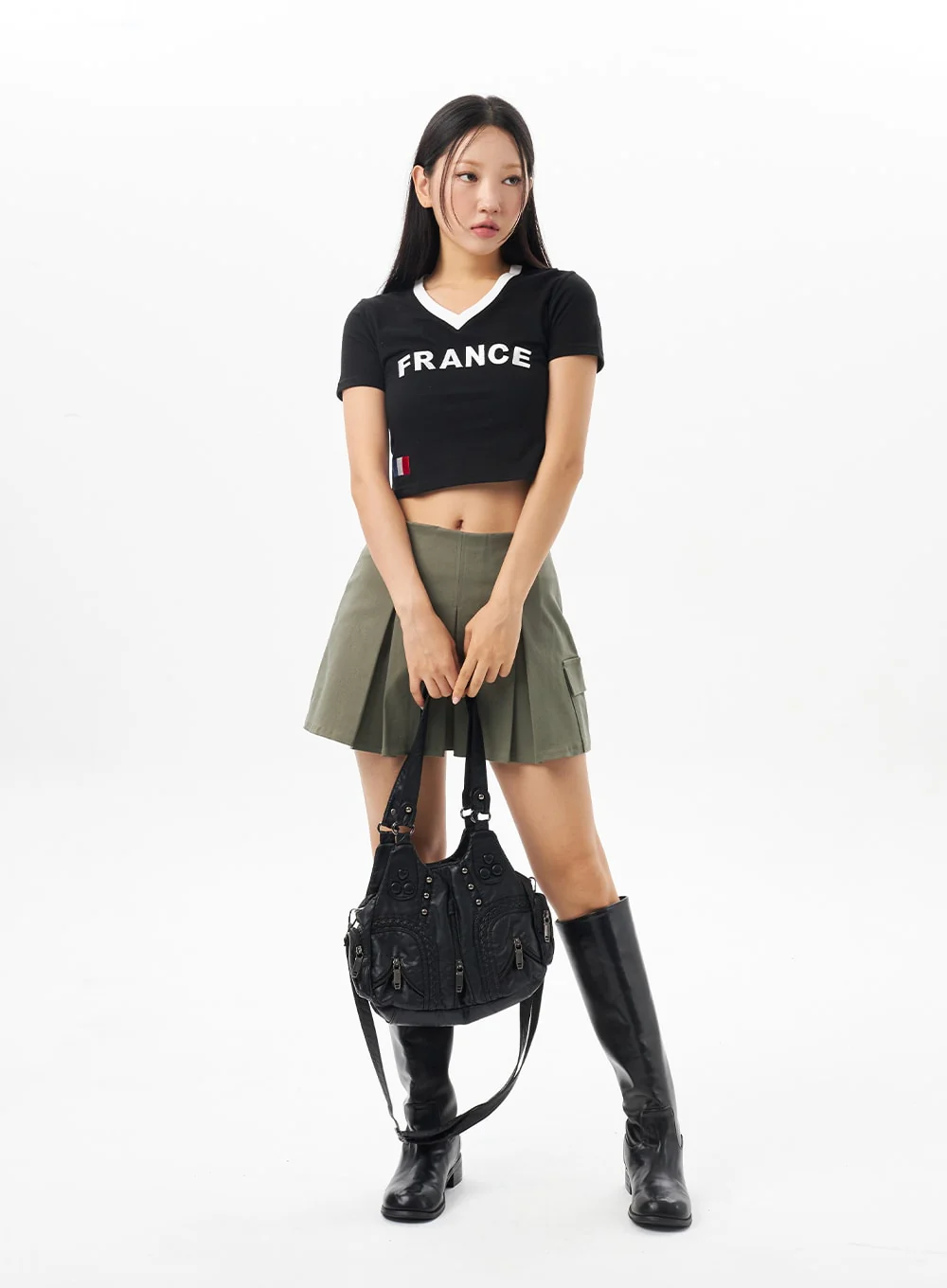 France V-Neck Tee CU315 - Image 11