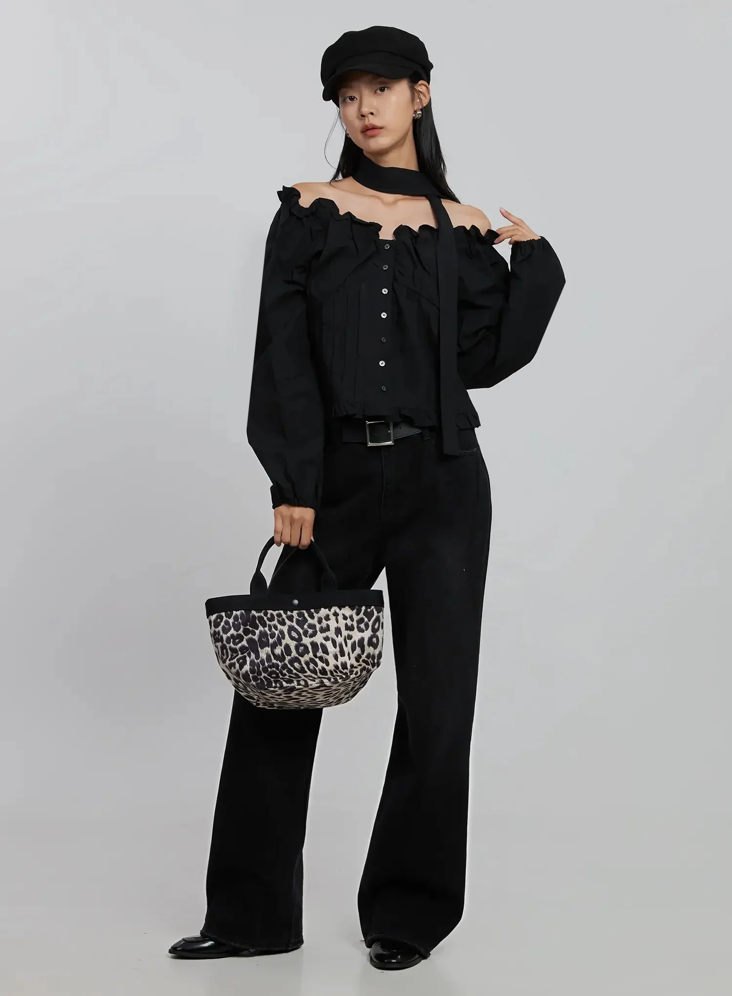 Frill Button Up Blouse ID504 - Image 14