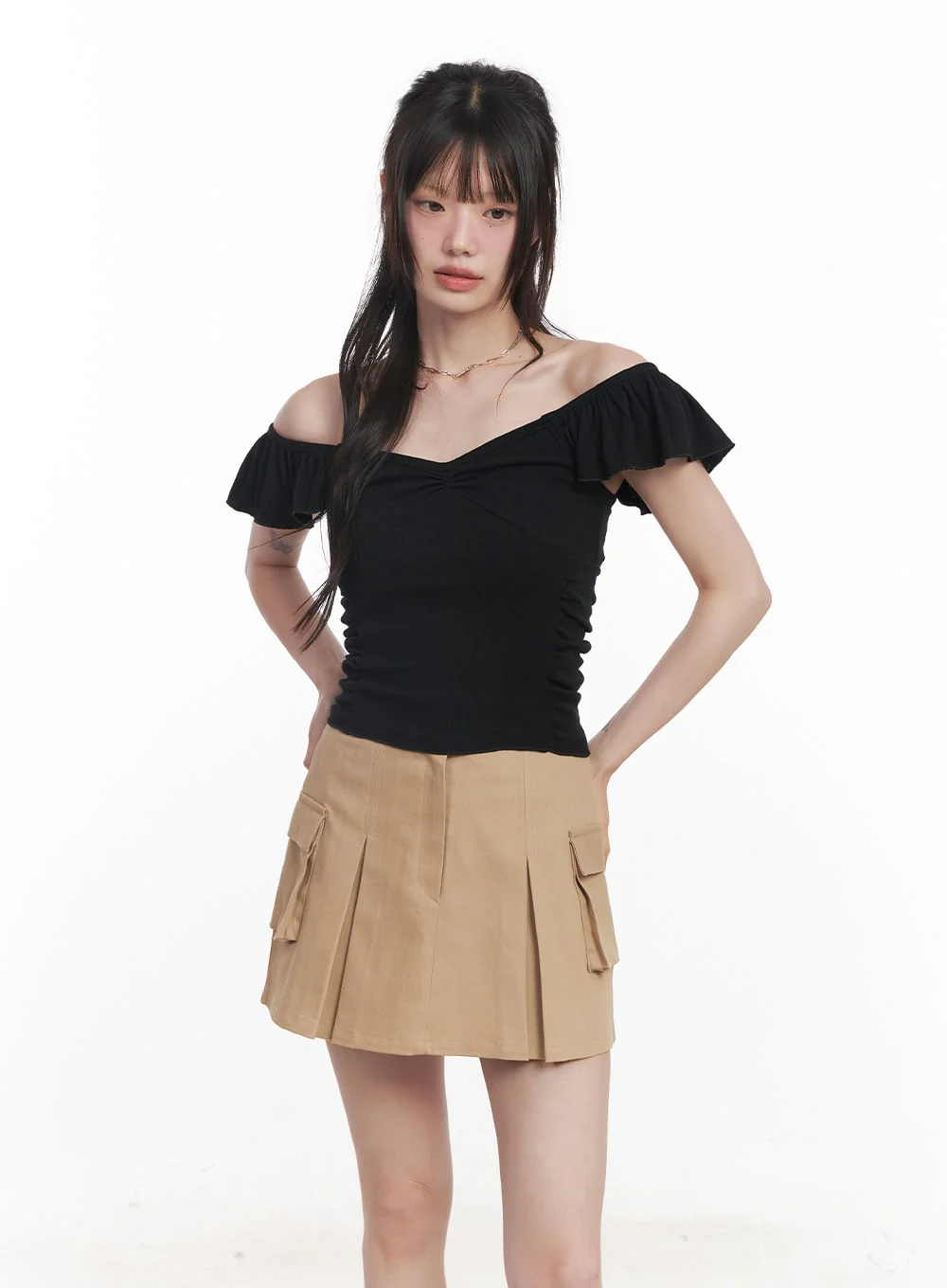Frill Sleeve Cami Top CY520 - Image 9