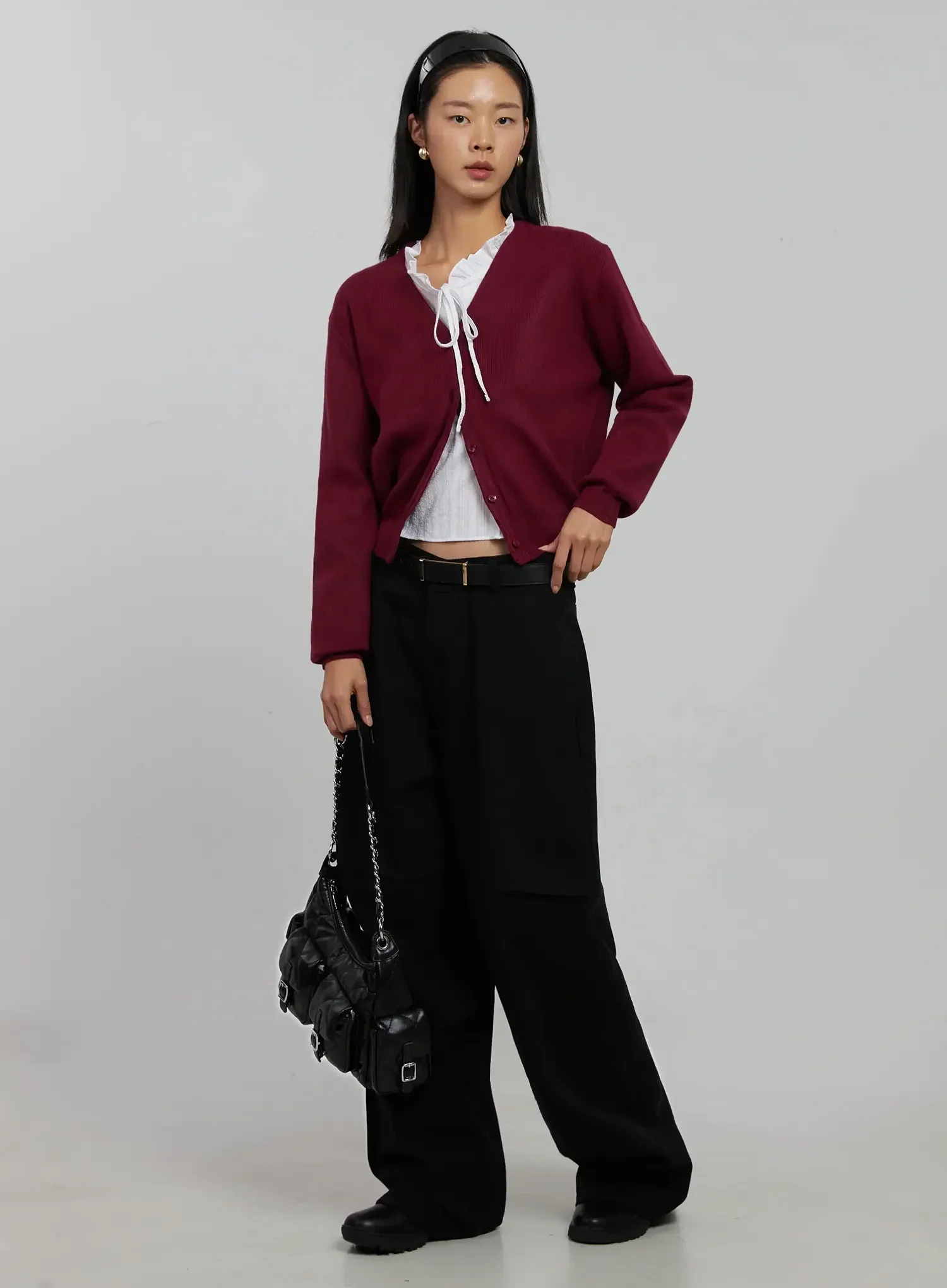 Frill Striped Blouse IJ509 - Image 12