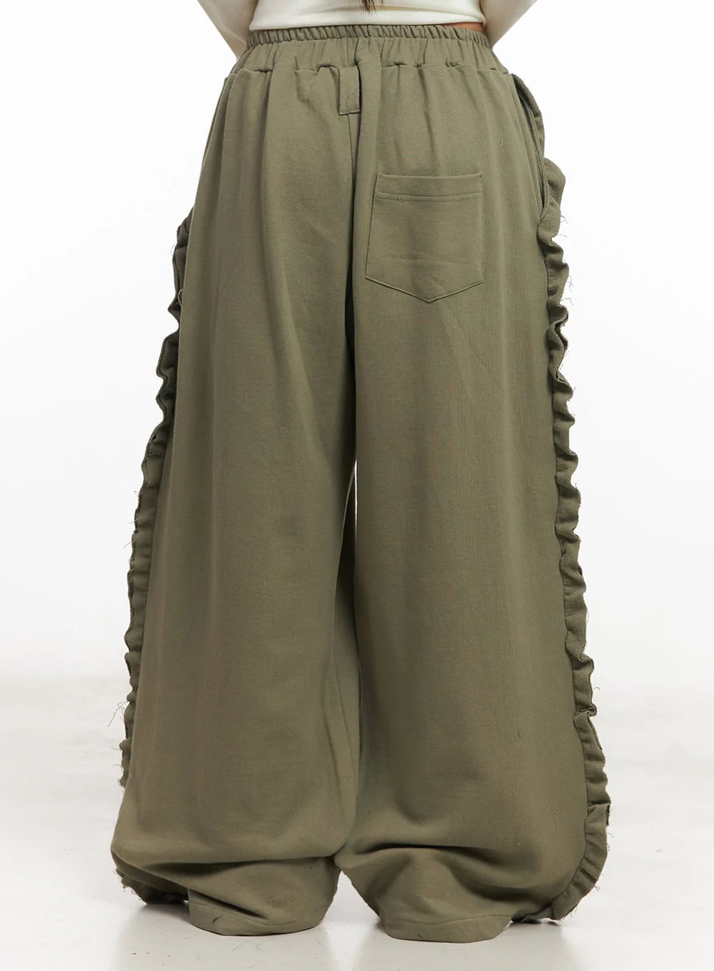 Frill Wide-Leg Sweatpants IM525 - Image 13