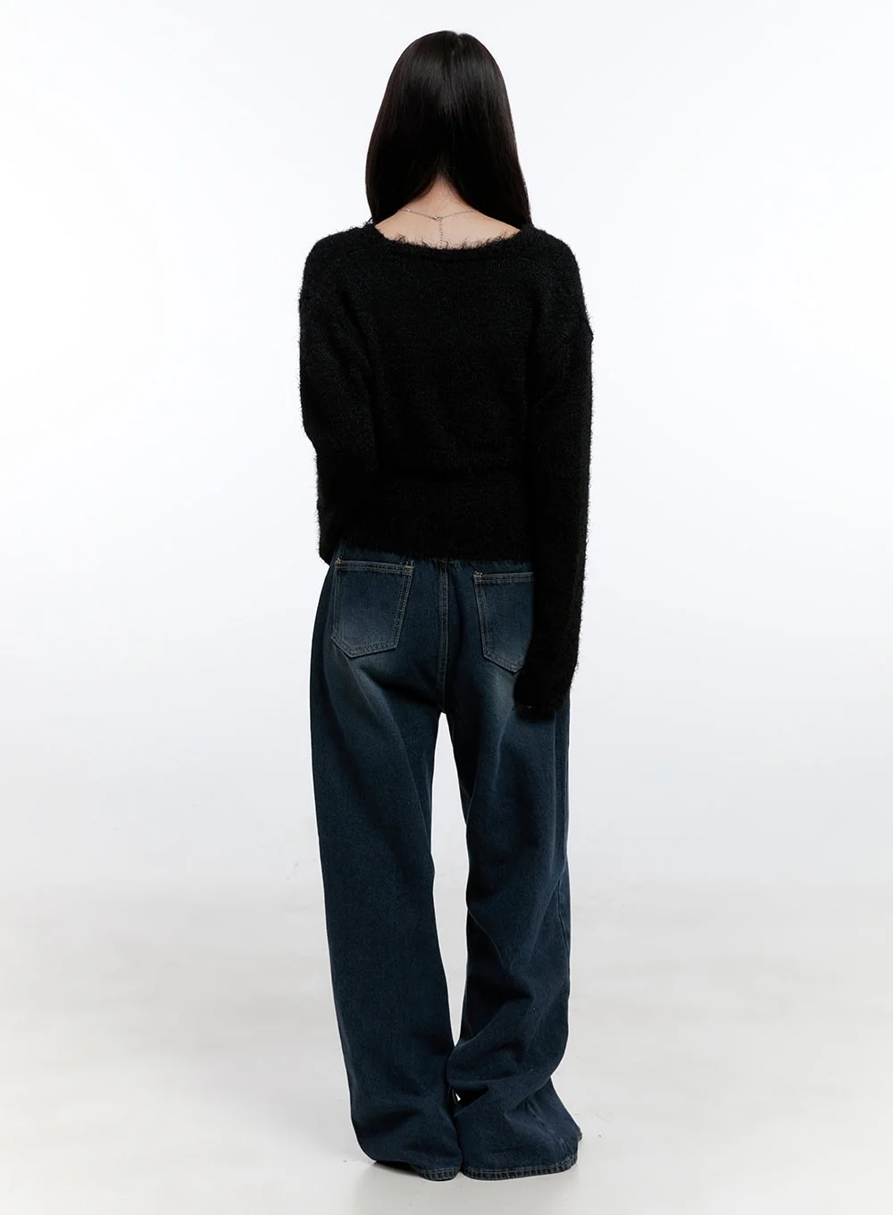 Fuzzy Bolero Cardigan & Tank Set ON418 - Image 4