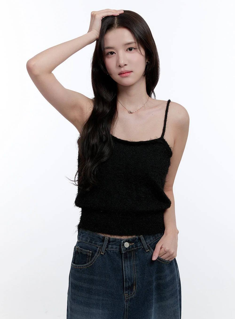 Fuzzy Bolero Cardigan & Tank Set ON418 - Image 5