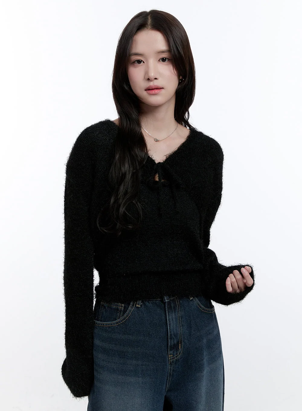 Fuzzy Bolero Cardigan & Tank Set ON418 - Image 6