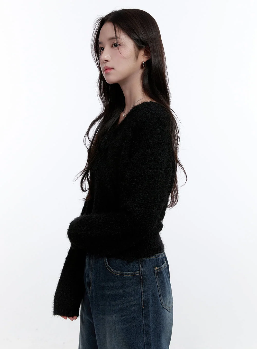 Fuzzy Bolero Cardigan & Tank Set ON418 - Image 7