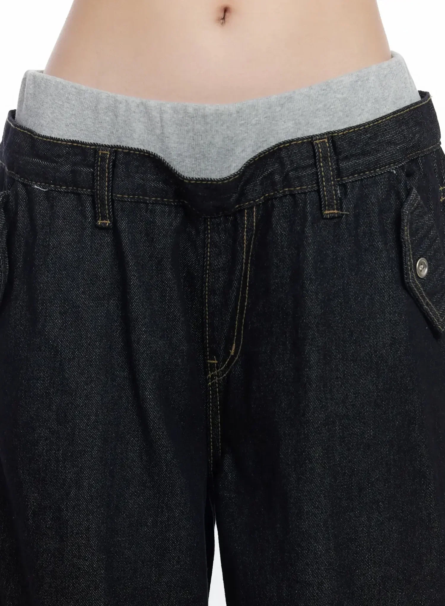Galen Layered Wide Leg Jeans IM506 - Image 4