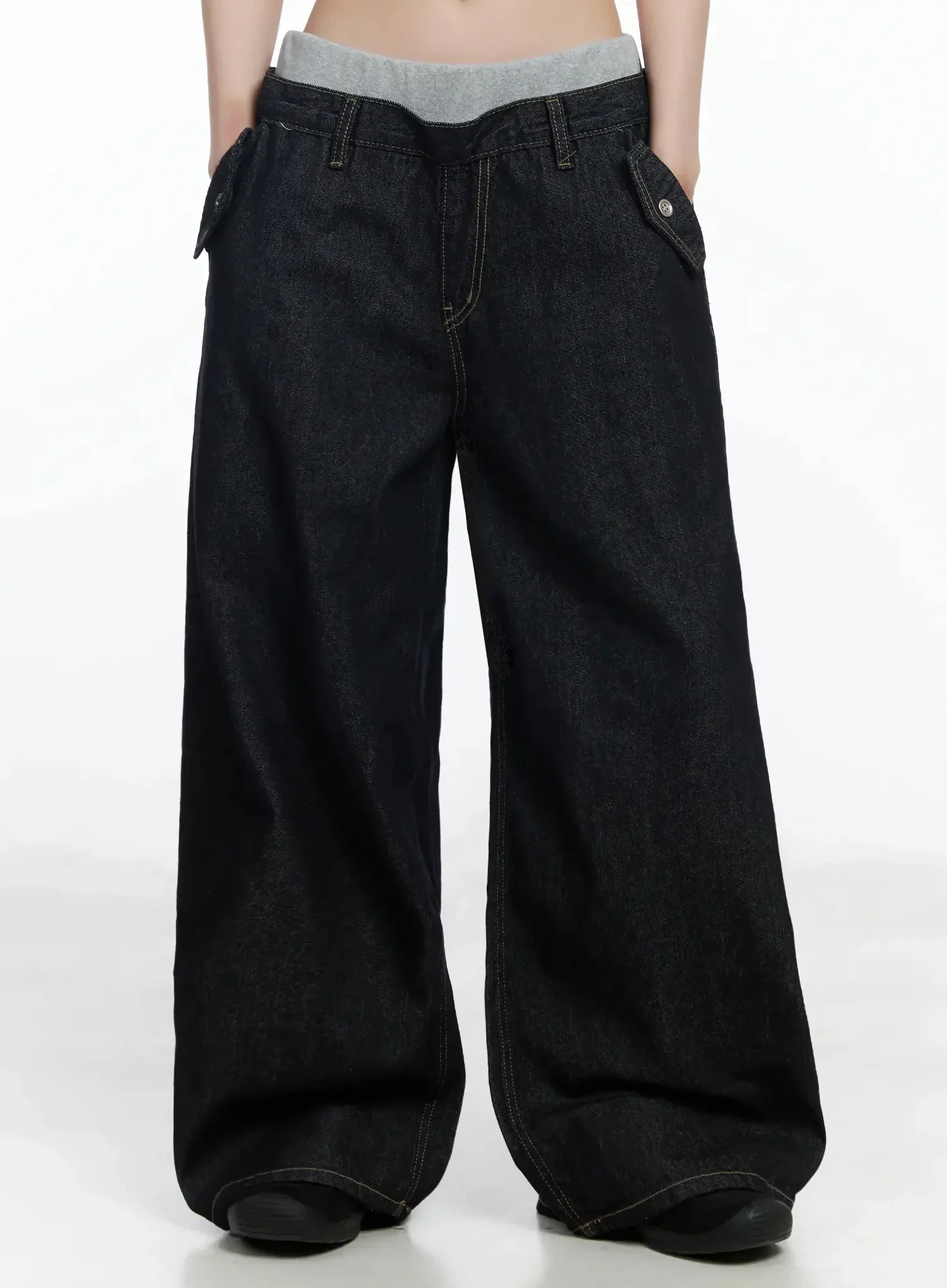 Galen Layered Wide Leg Jeans IM506 - Image 9