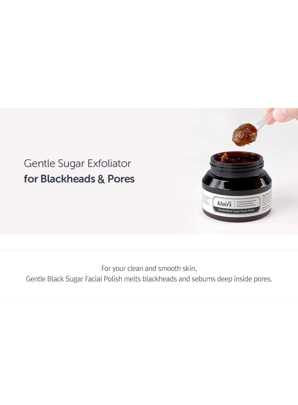 Gentle Black Sugar Facial Polish (110g) - Image 3