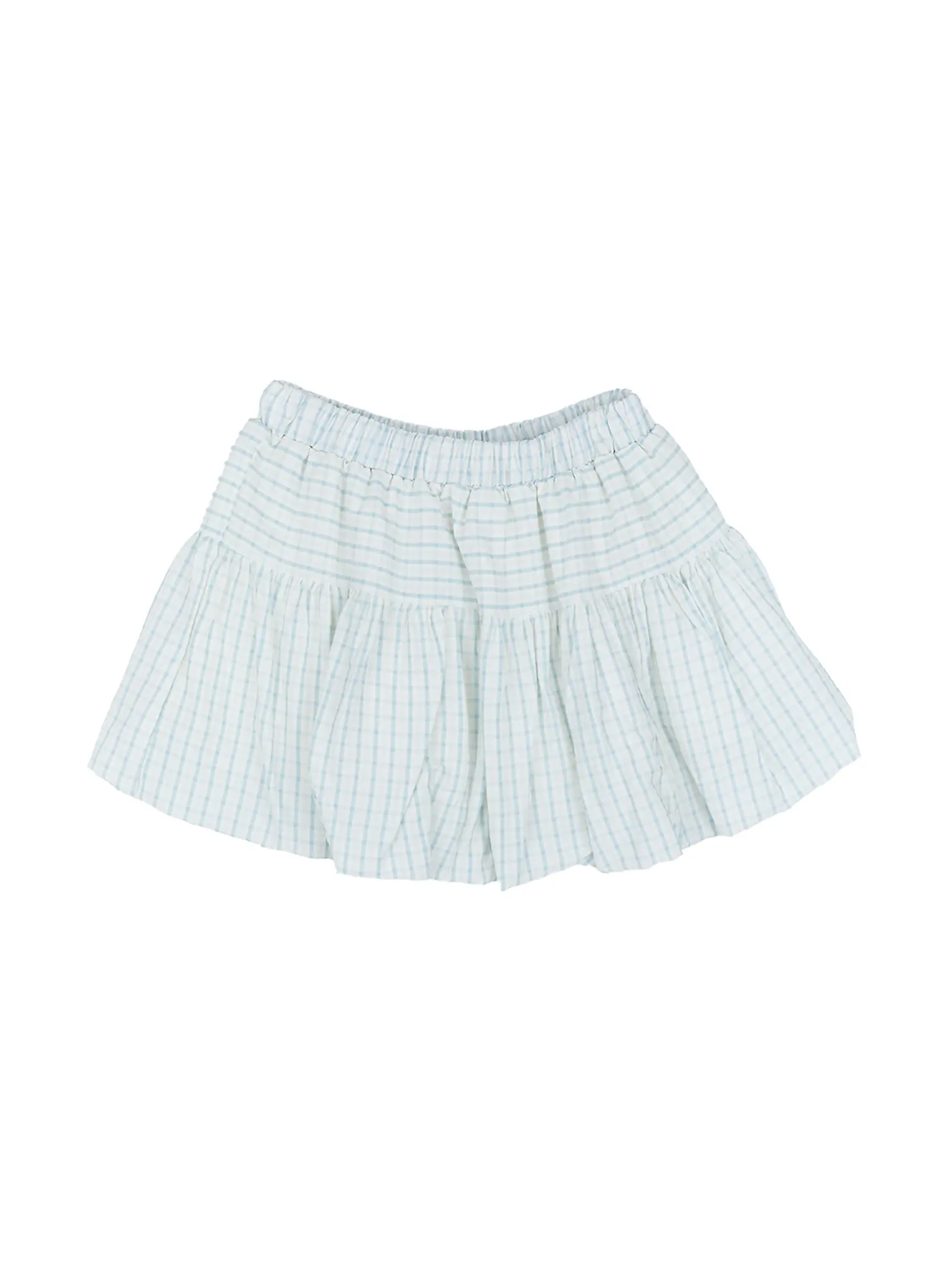 Gingham Balloon Mini Skirt CL530 - Image 11
