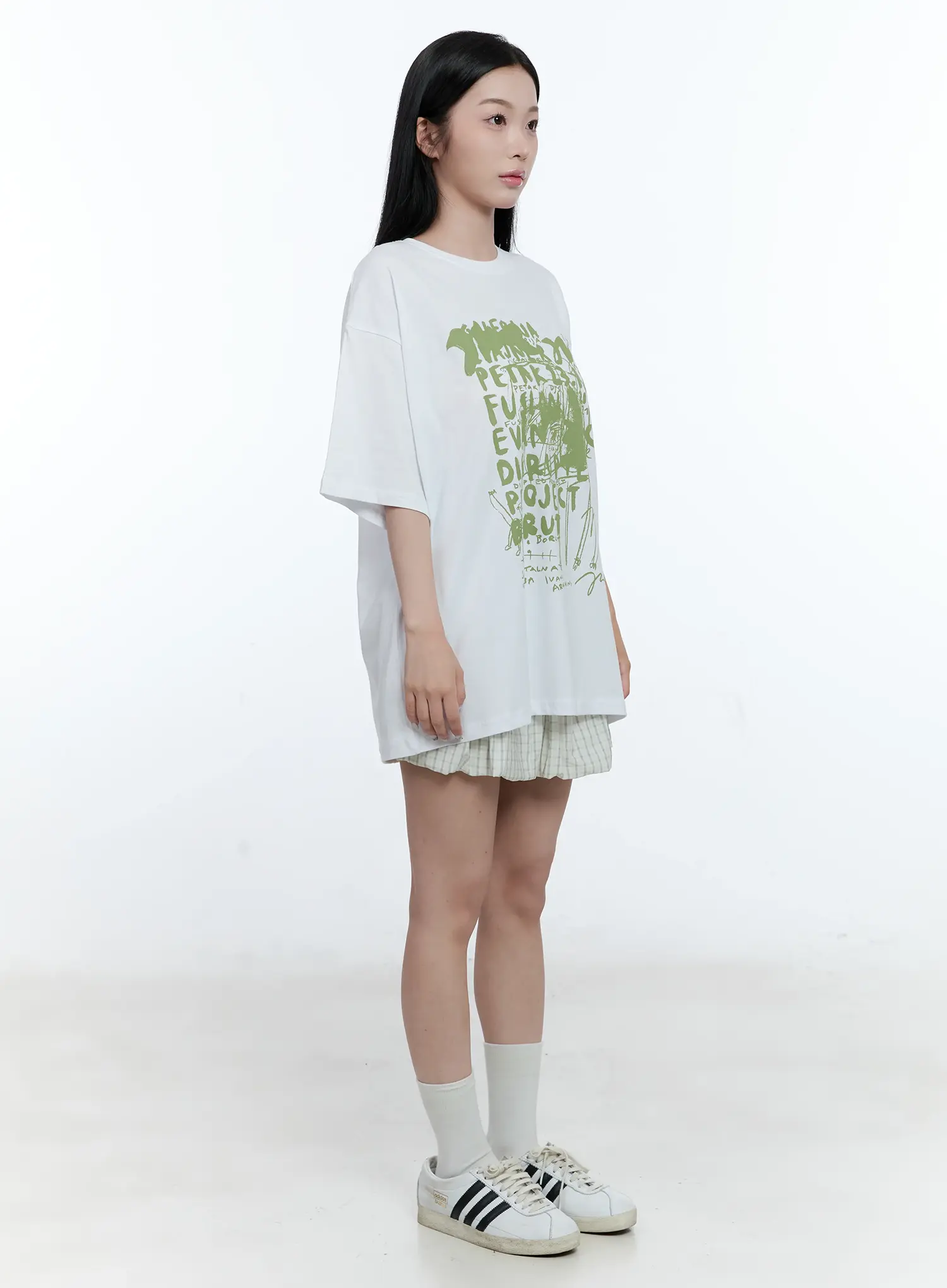 Gingham Balloon Mini Skirt CL530 - Image 3