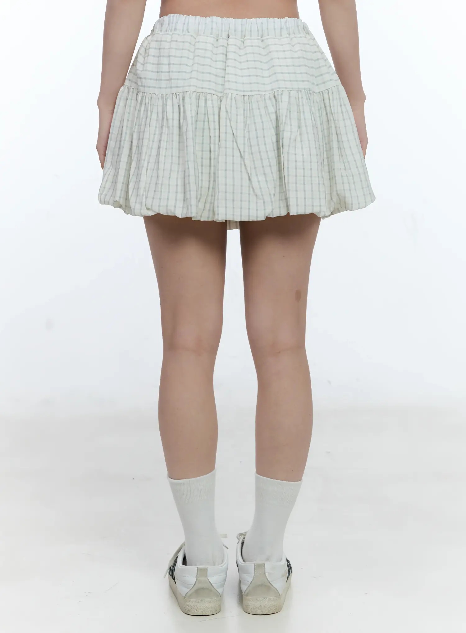 Gingham Balloon Mini Skirt CL530 - Image 6