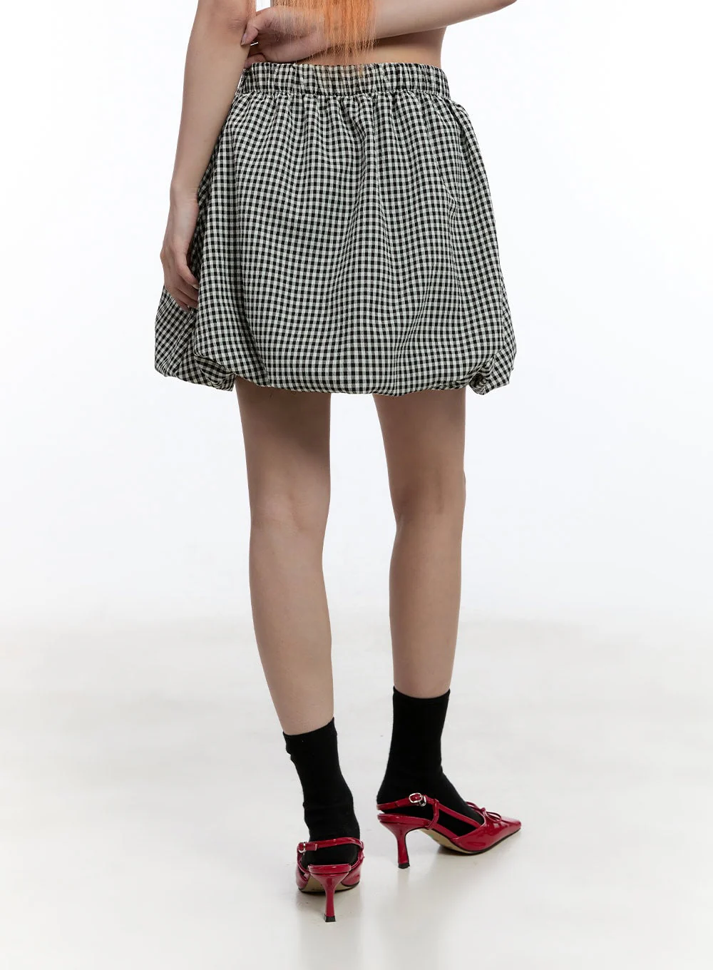 Gingham Check Mini Skirt CU502 - Image 4