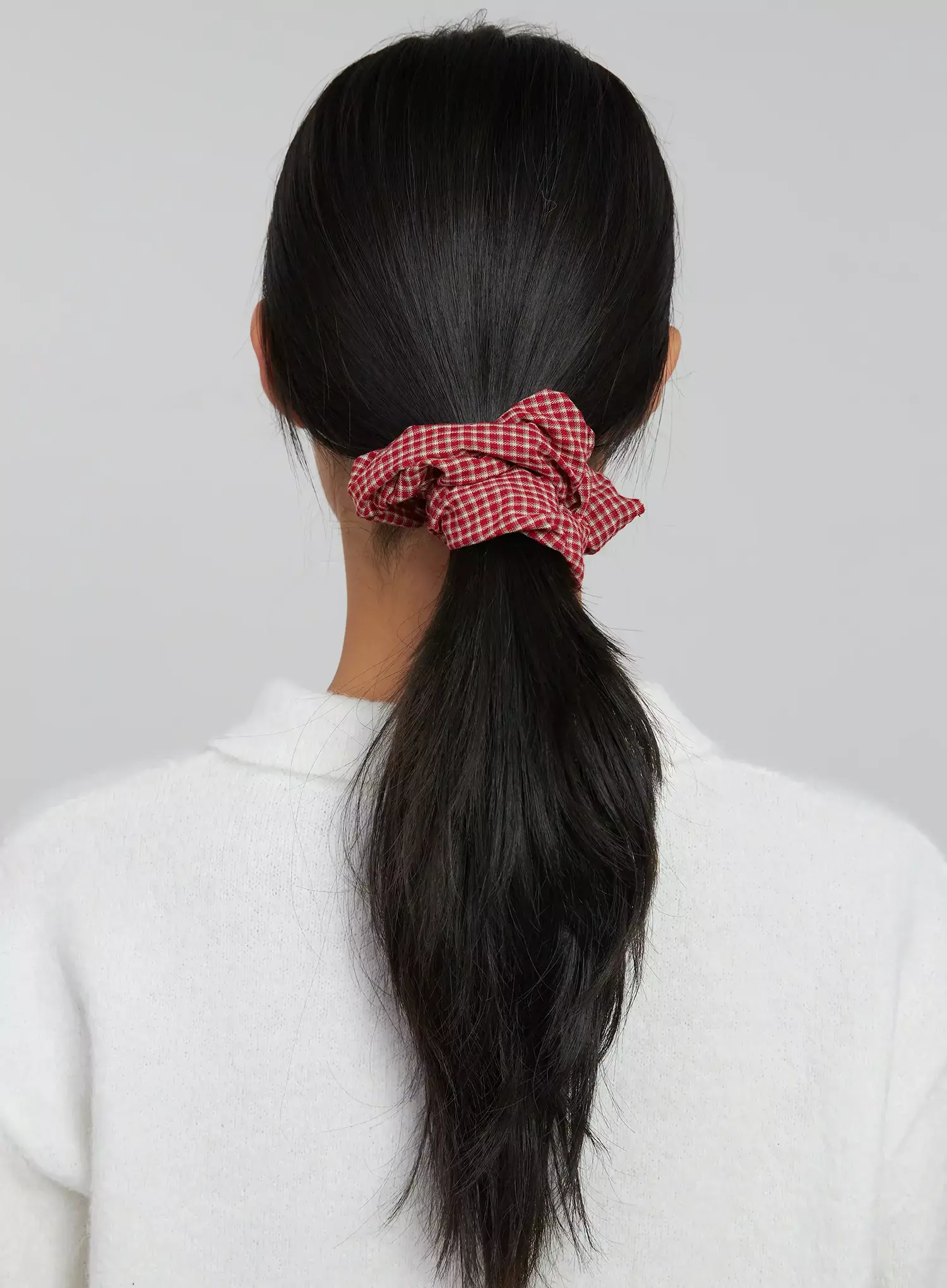 Gingham Scrunchie IN503 - Image 5