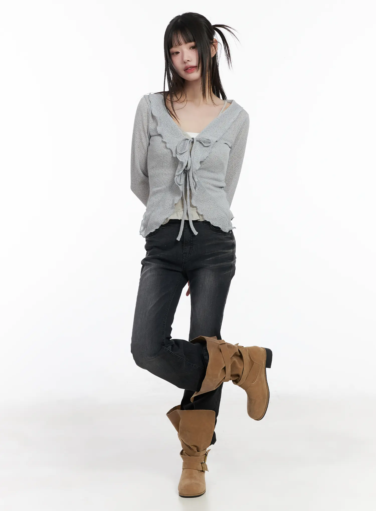 Gio Washed Bootcut Jeans CM524 - Image 5
