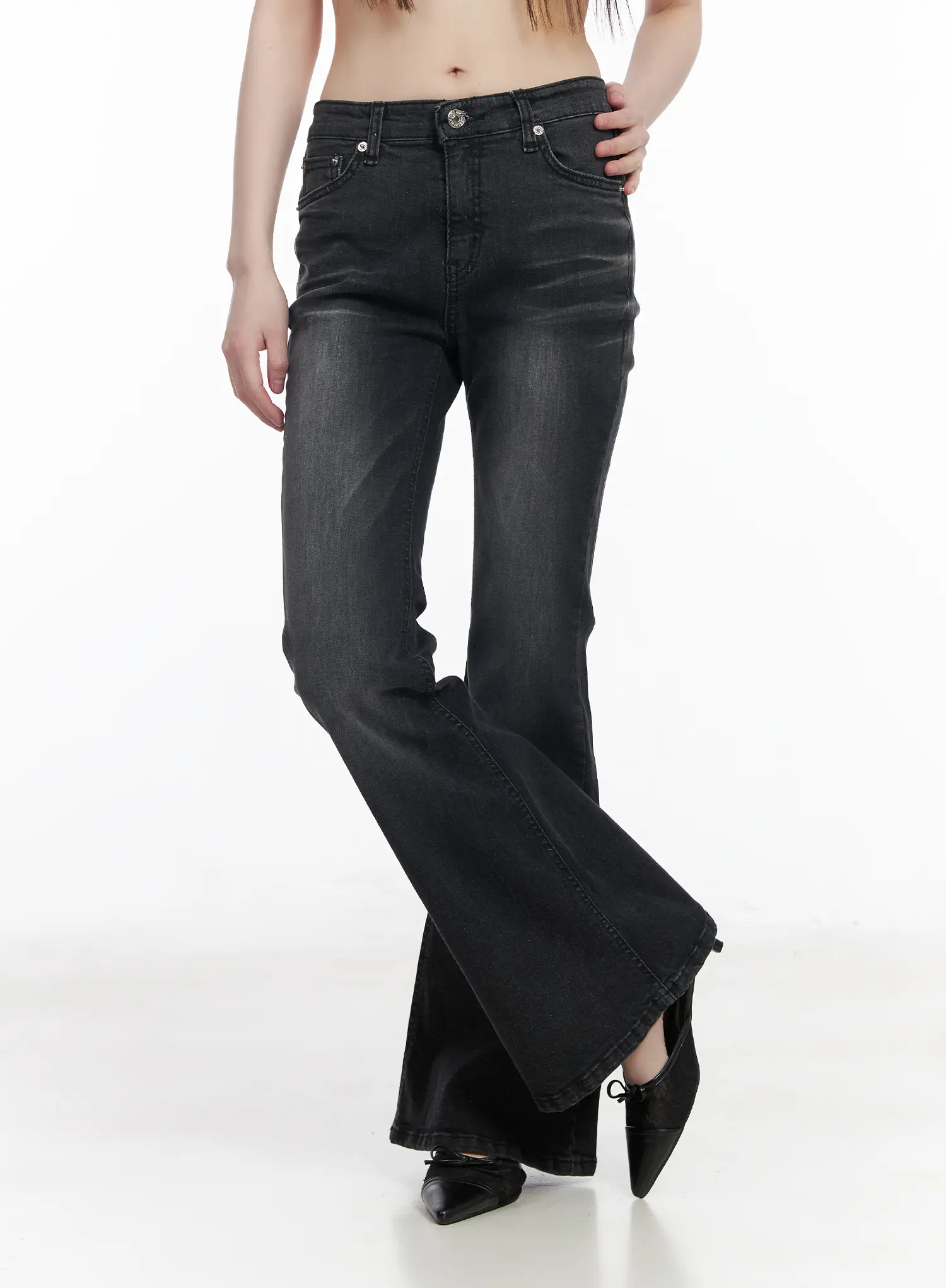 Gio Washed Bootcut Jeans CM524 - Image 9