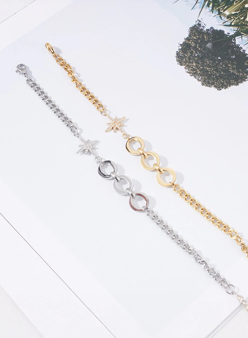 Glow Star Chain Bracelet IA517 - Image 4