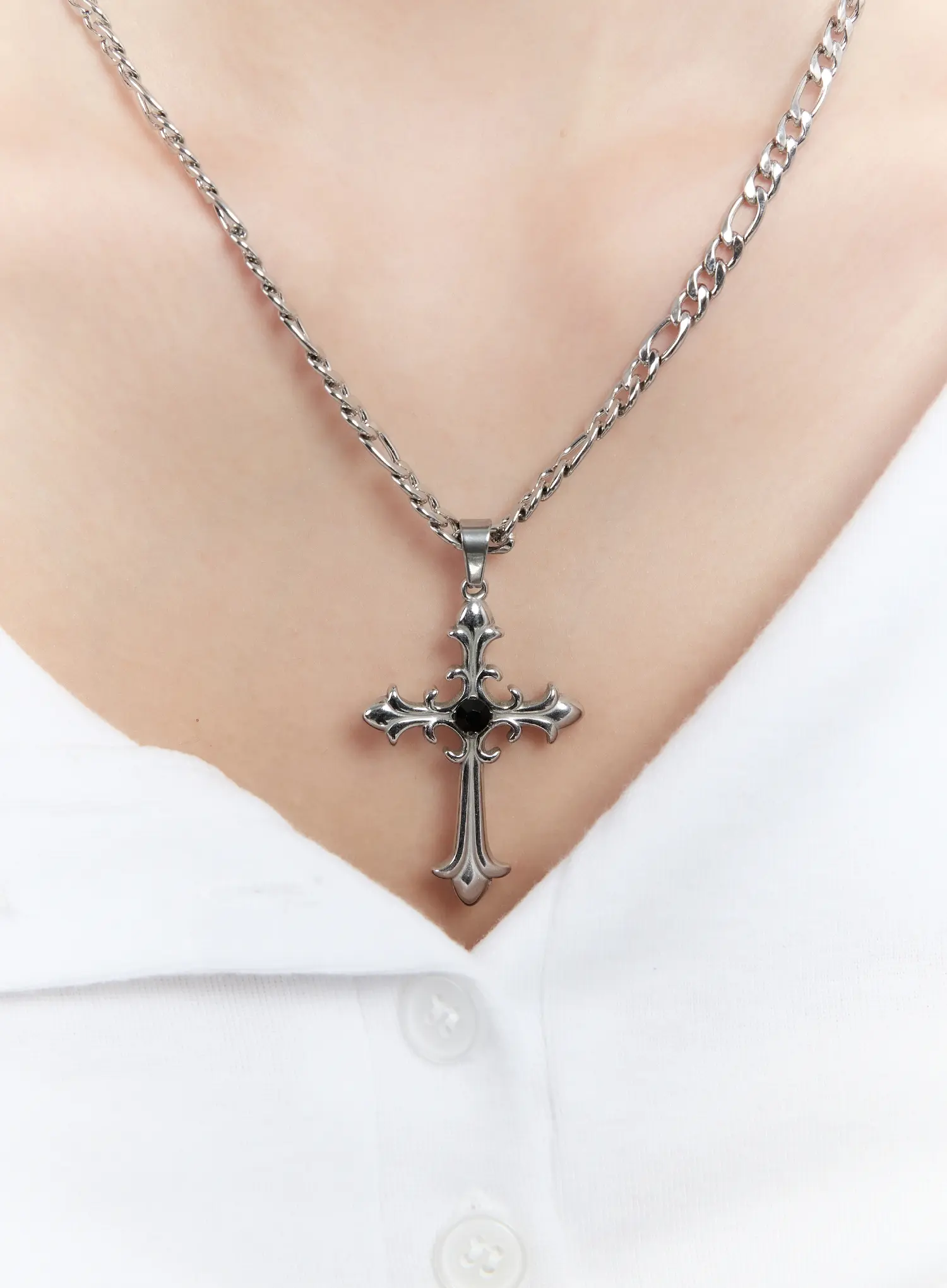 Gothic Cross Chain Necklace CM505